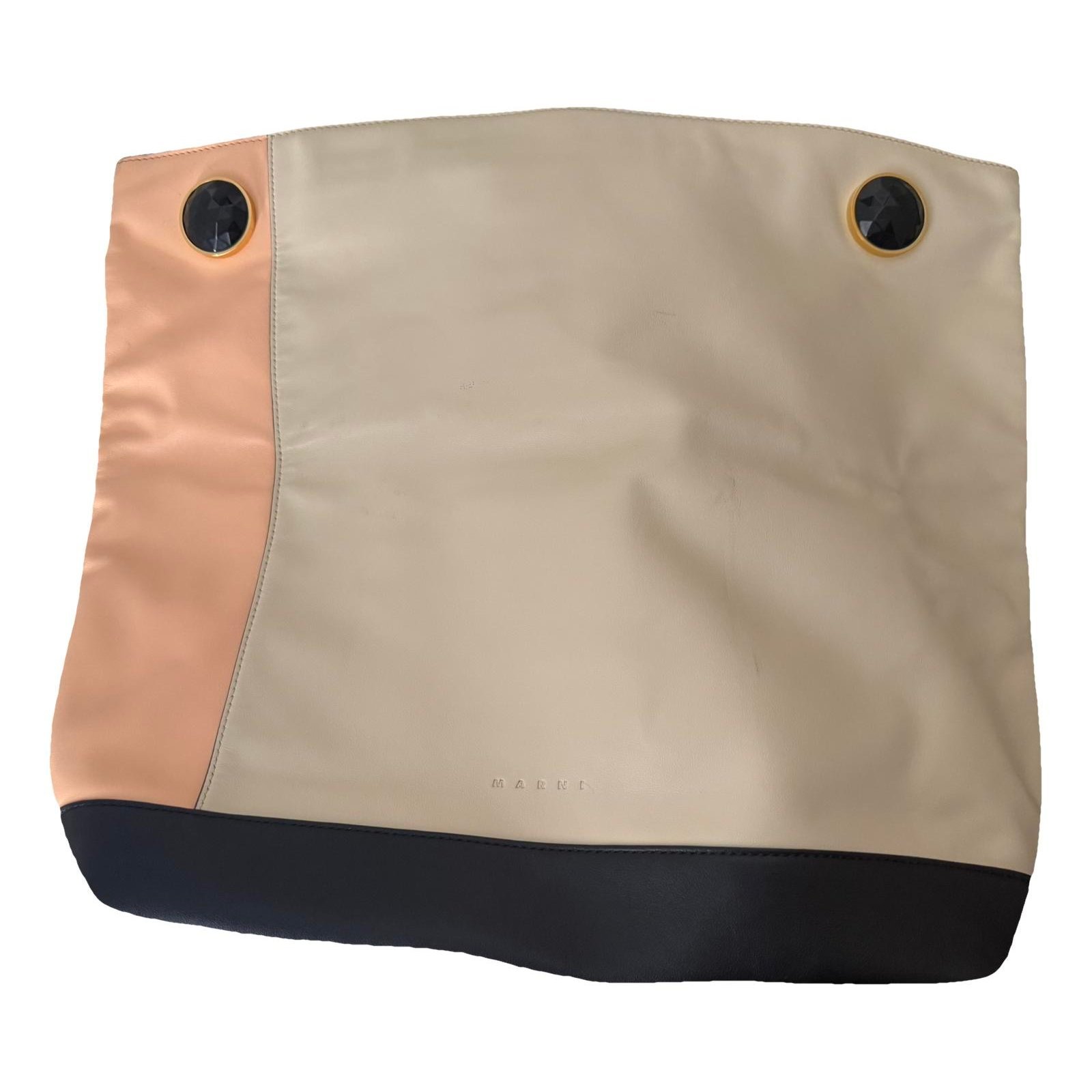 Leather clutch bag