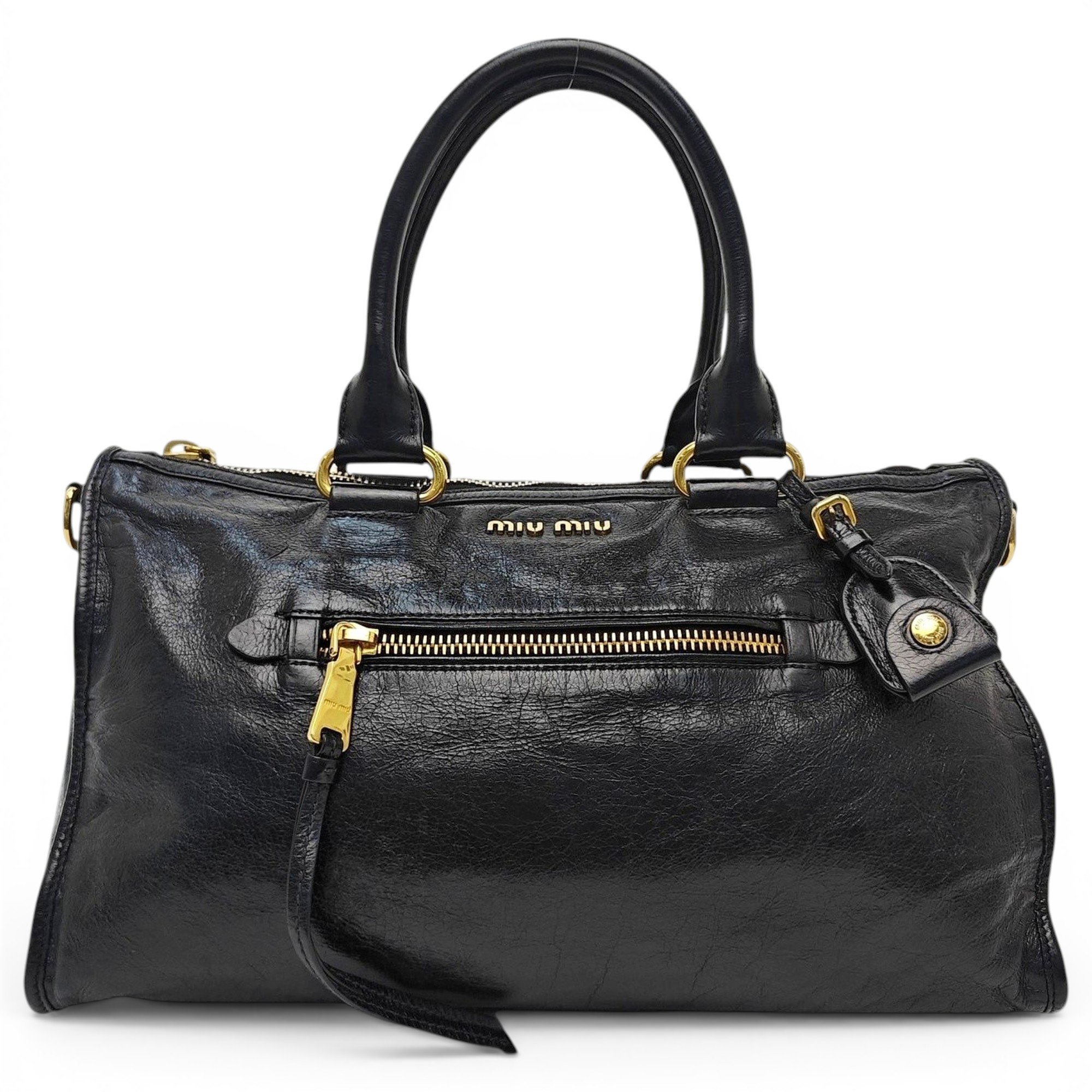 Leather handbag