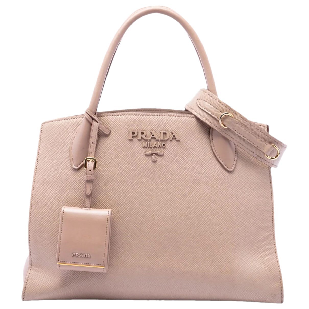Monochrome leather tote