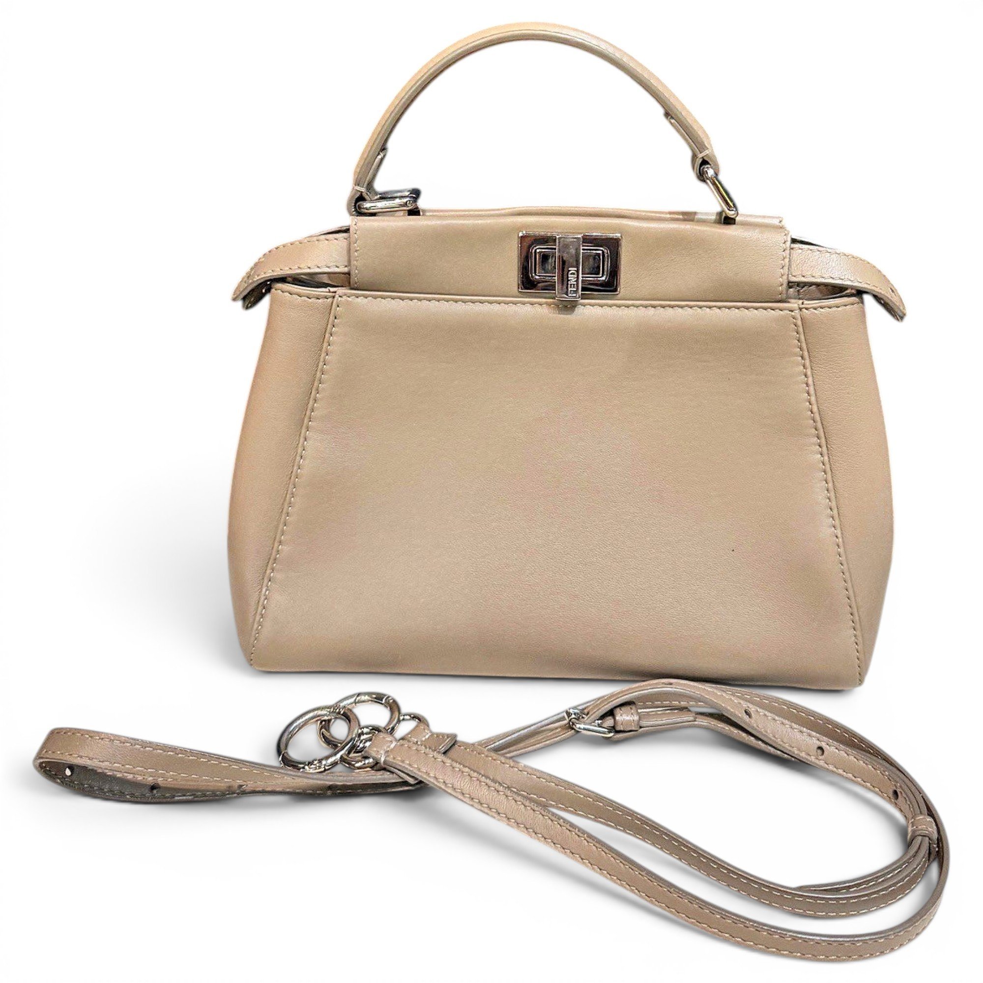 Peekaboo leather handbag