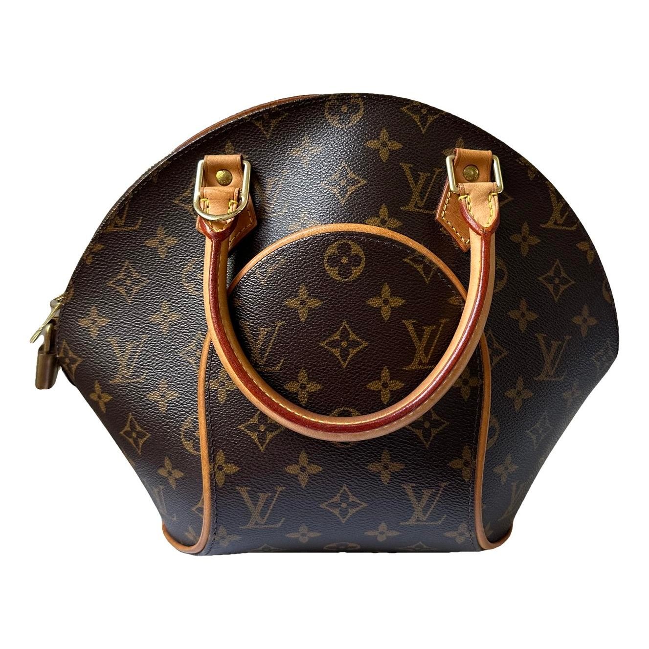 Ellipse leather handbag