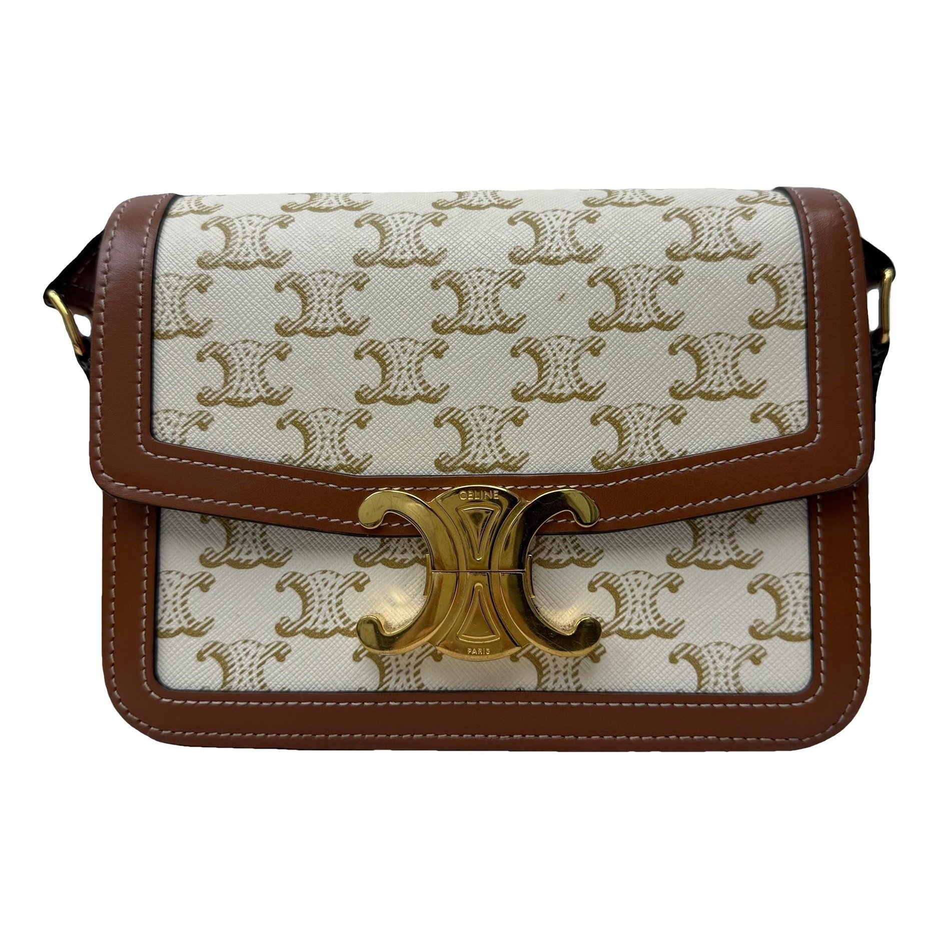 Triomphe leather handbag