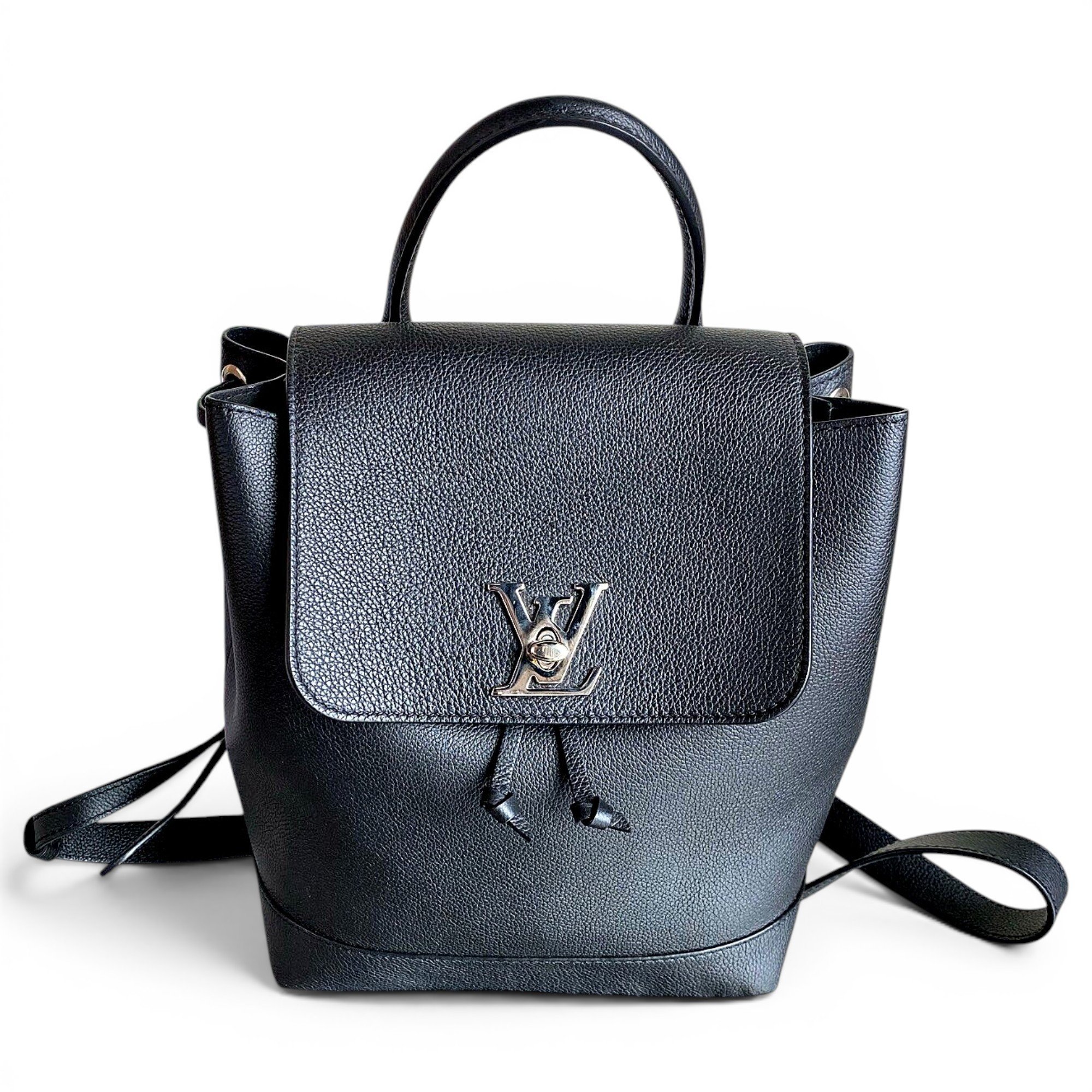 Lockme leather backpack