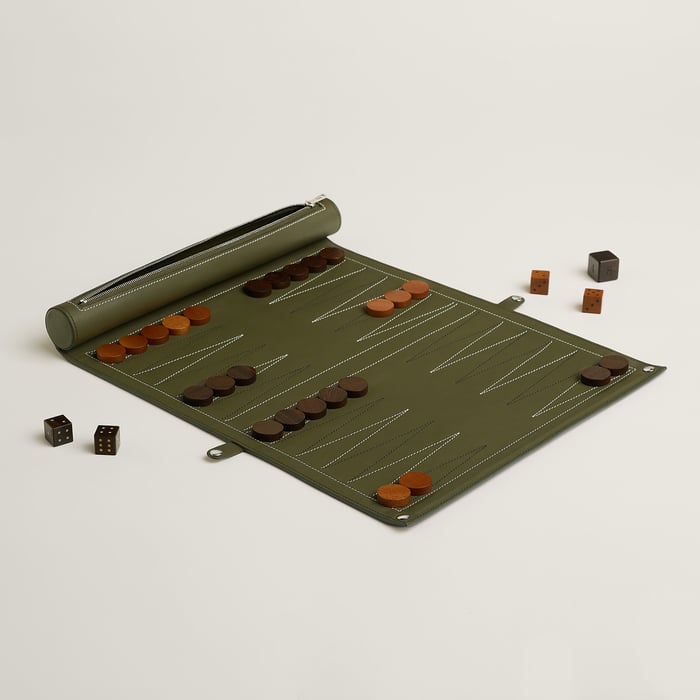 Vert Véronèse Paris-louxor Foldable Backgammon Game