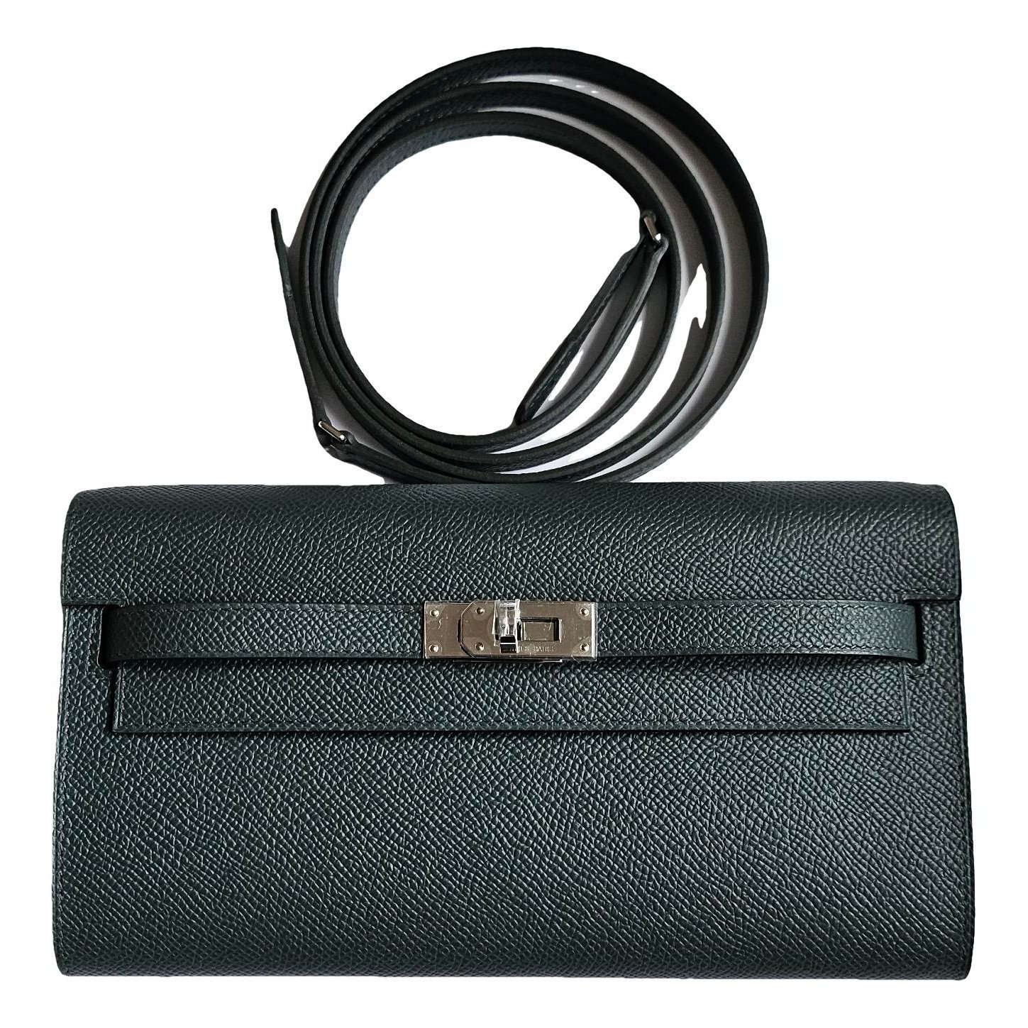 Hermes Kelly 25 Handbag Vert Mangrove Epsom Leather 2025