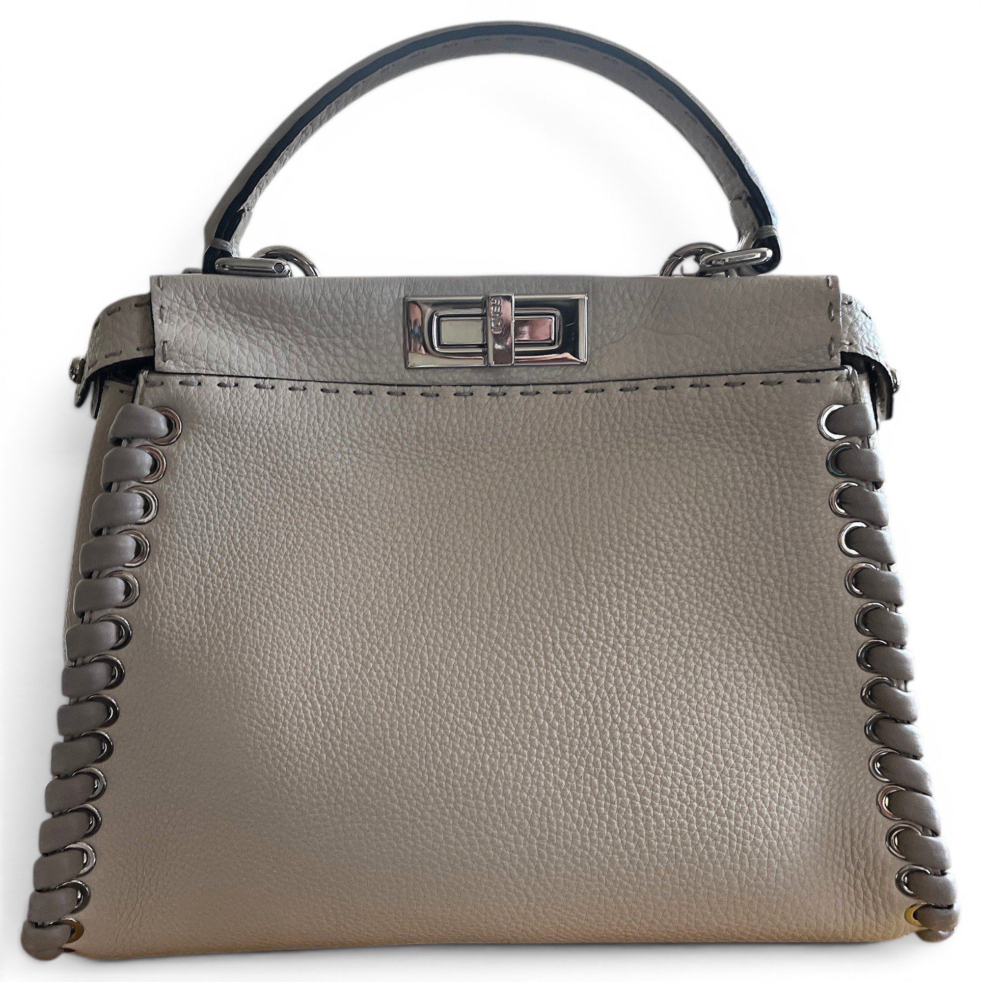 Peekaboo leather handbag
