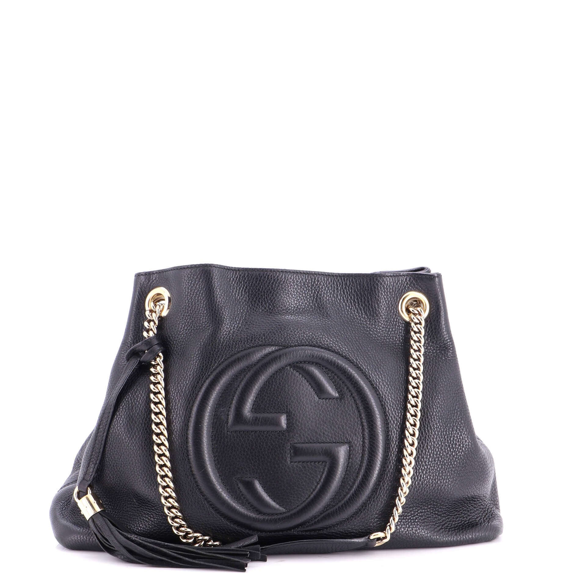 Soho Chain Strap Shoulder Bag Leather Medium