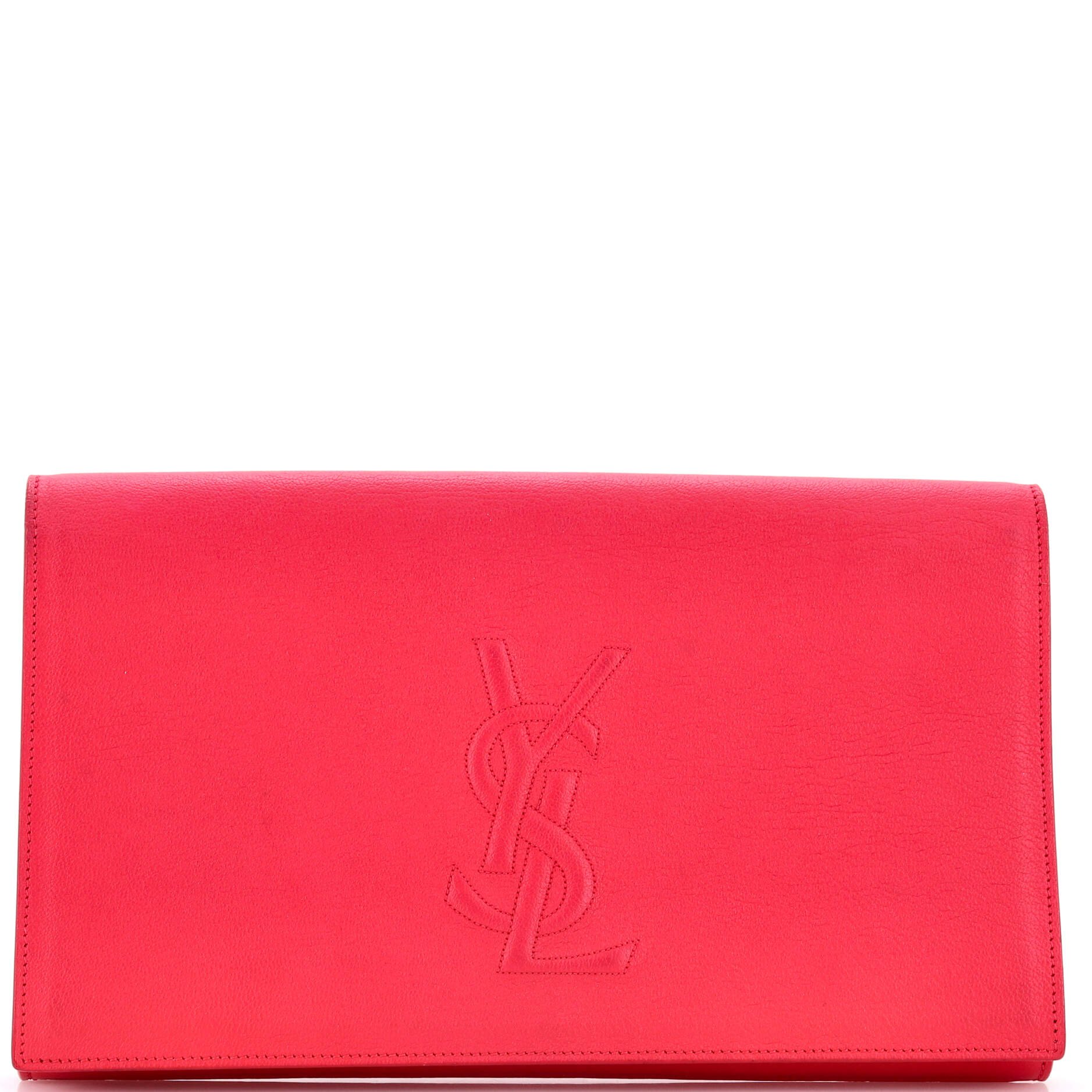 Saint Laurent Belle de Jour Clutch Leather Large
