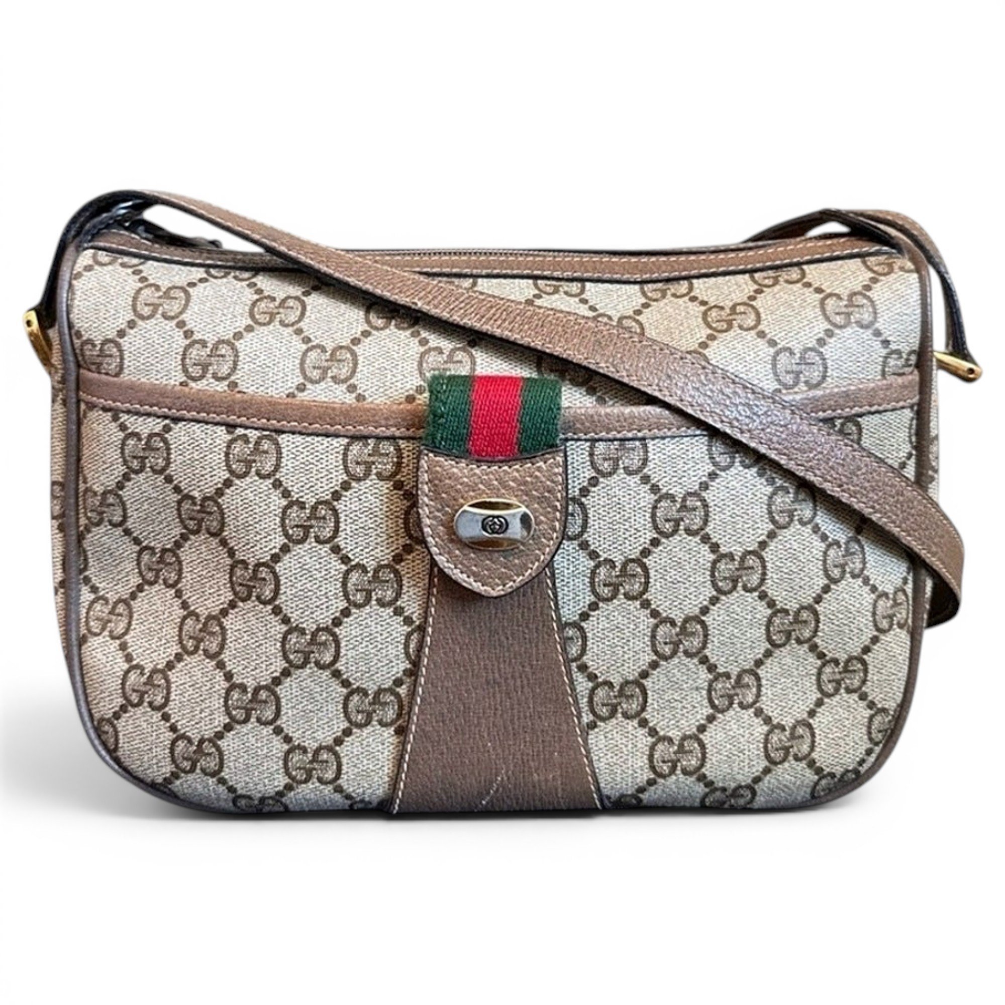 Lady Web leather crossbody bag