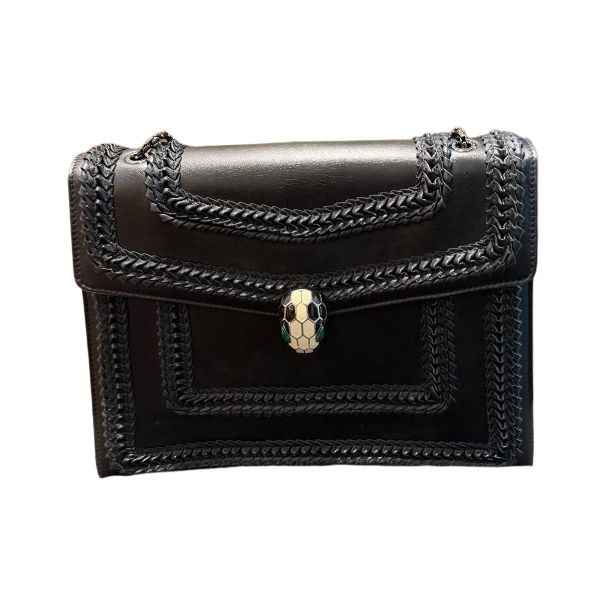Serpenti leather handbag