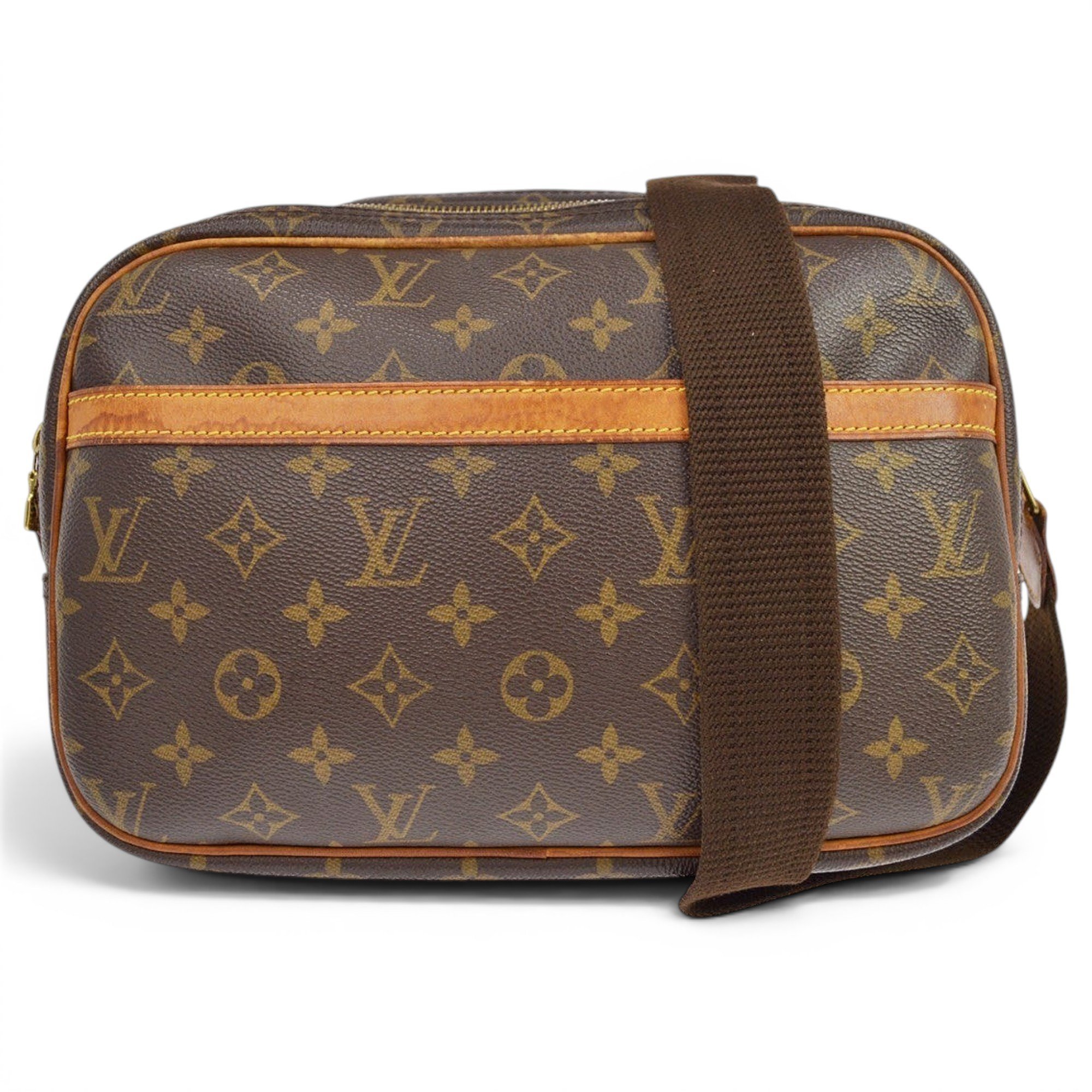 Reporter leather handbag