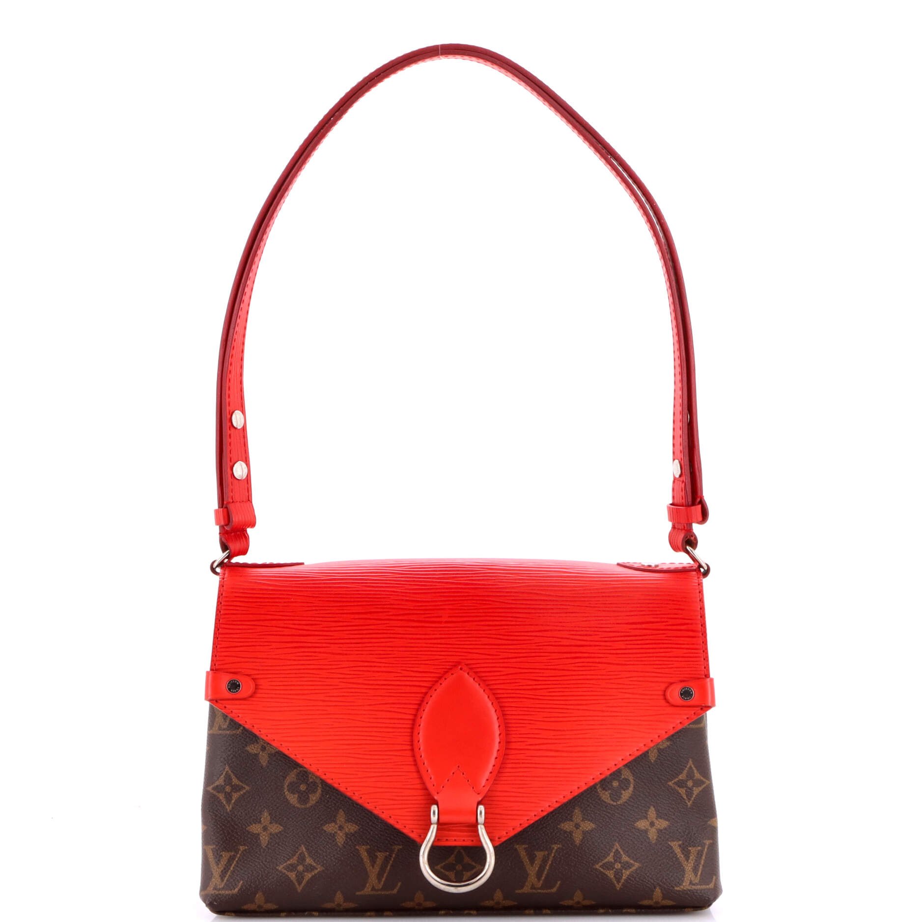 Saint Michel Handbag Monogram Canvas and Epi Leather
