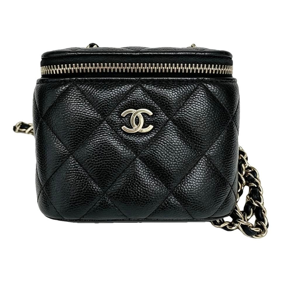 Vanity leather handbag