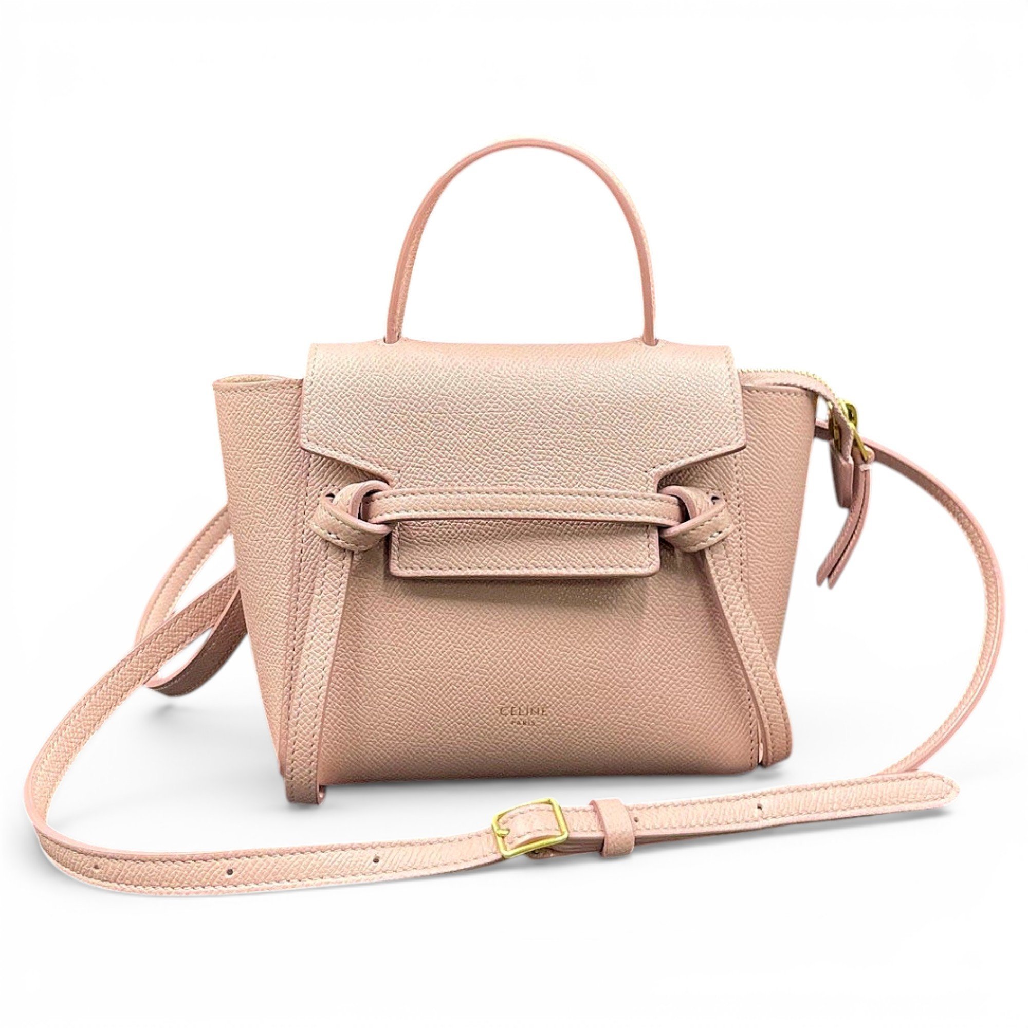 Belt leather handbag