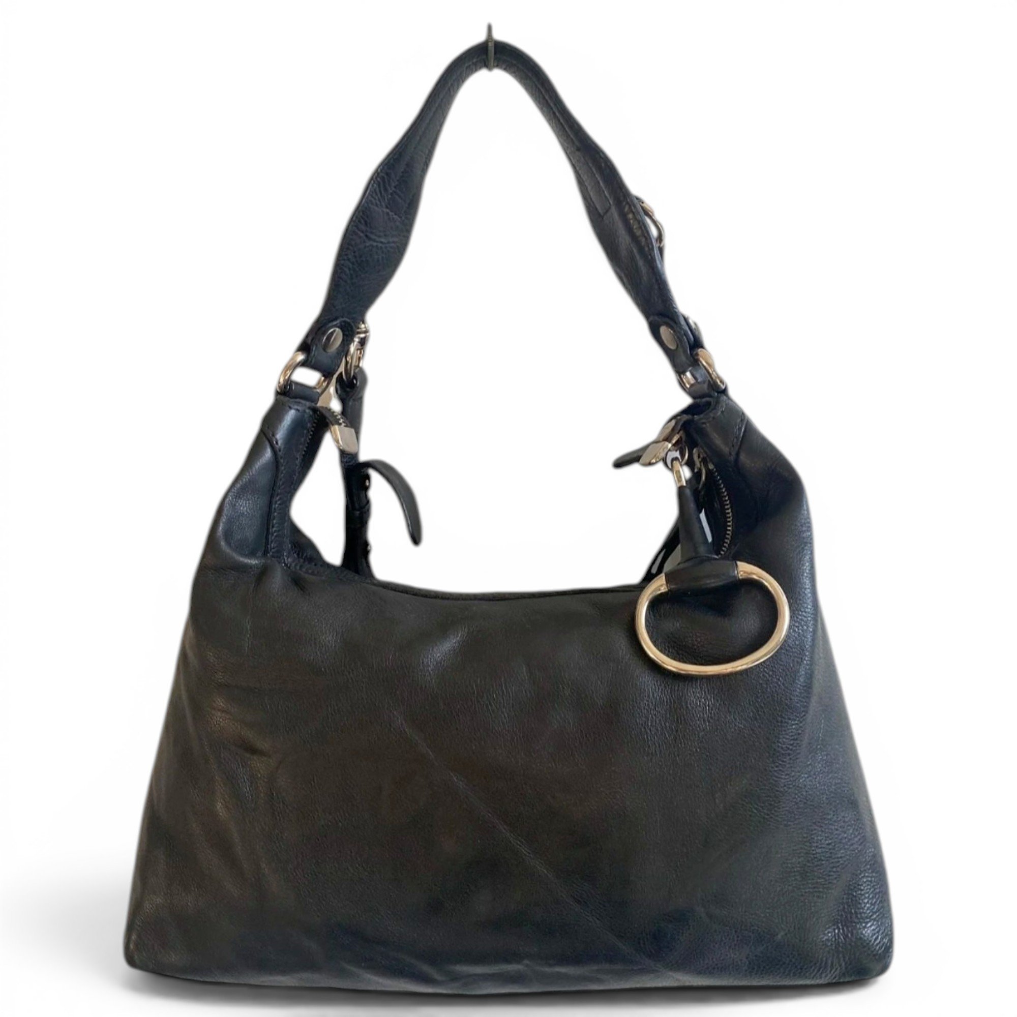 Hobo leather handbag