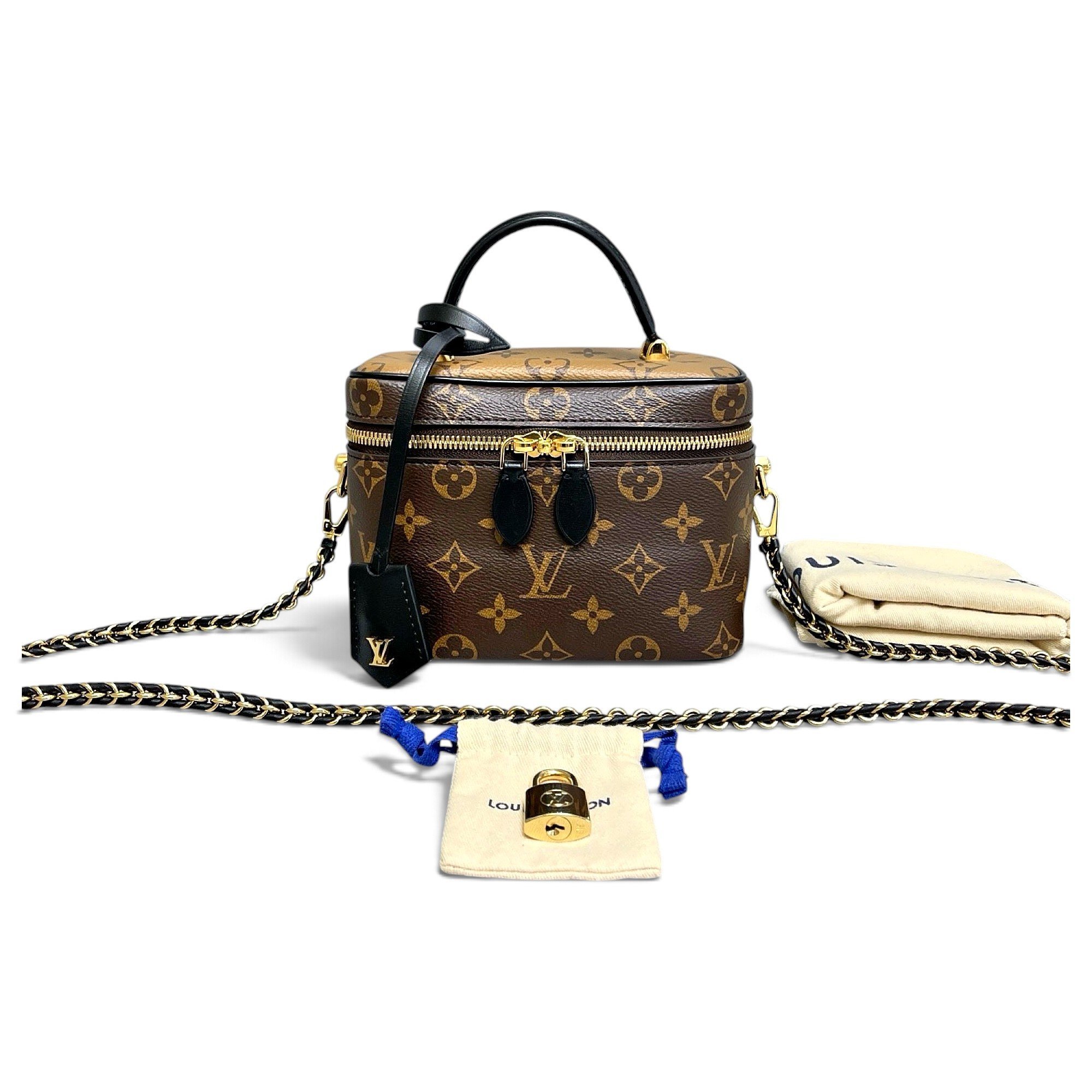 Vanity leather crossbody bag