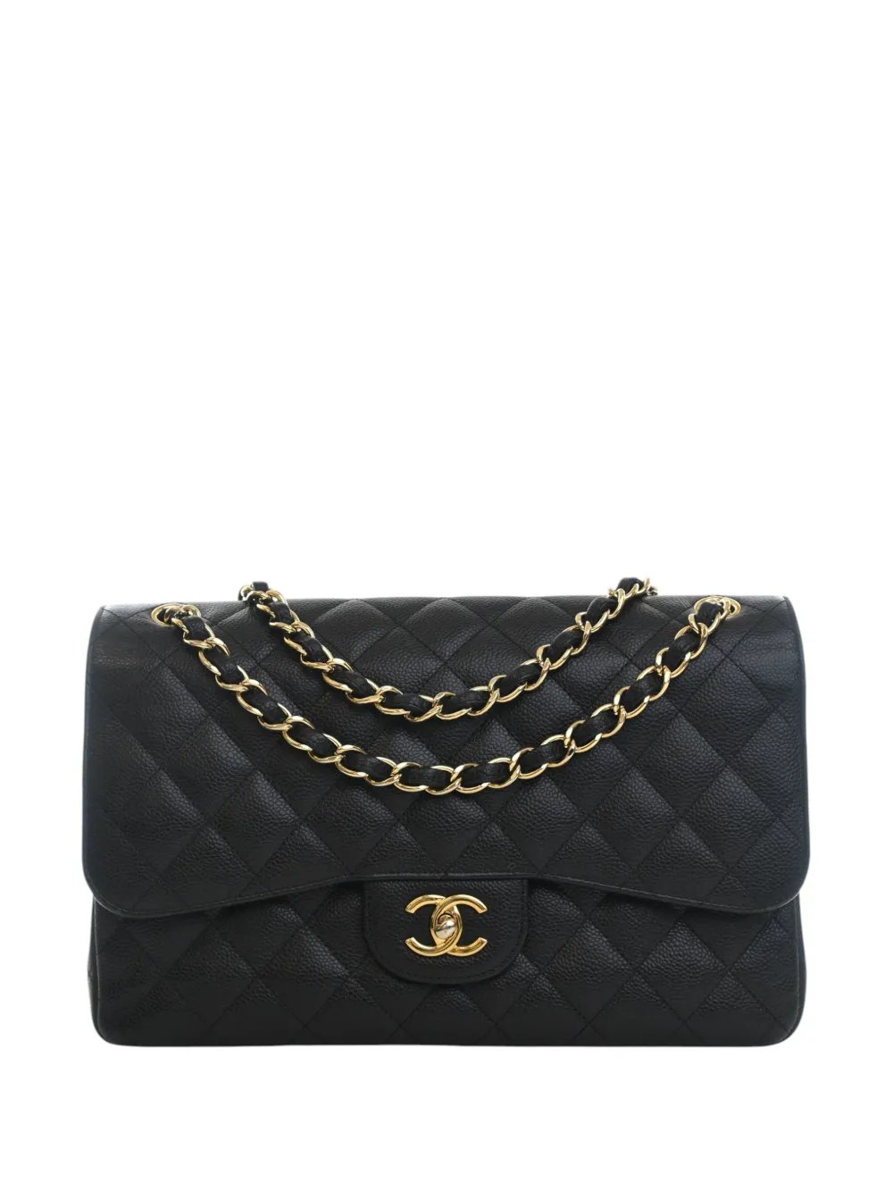 2012-2013 Jumbo Classic Caviar Double Flap shoulder bag