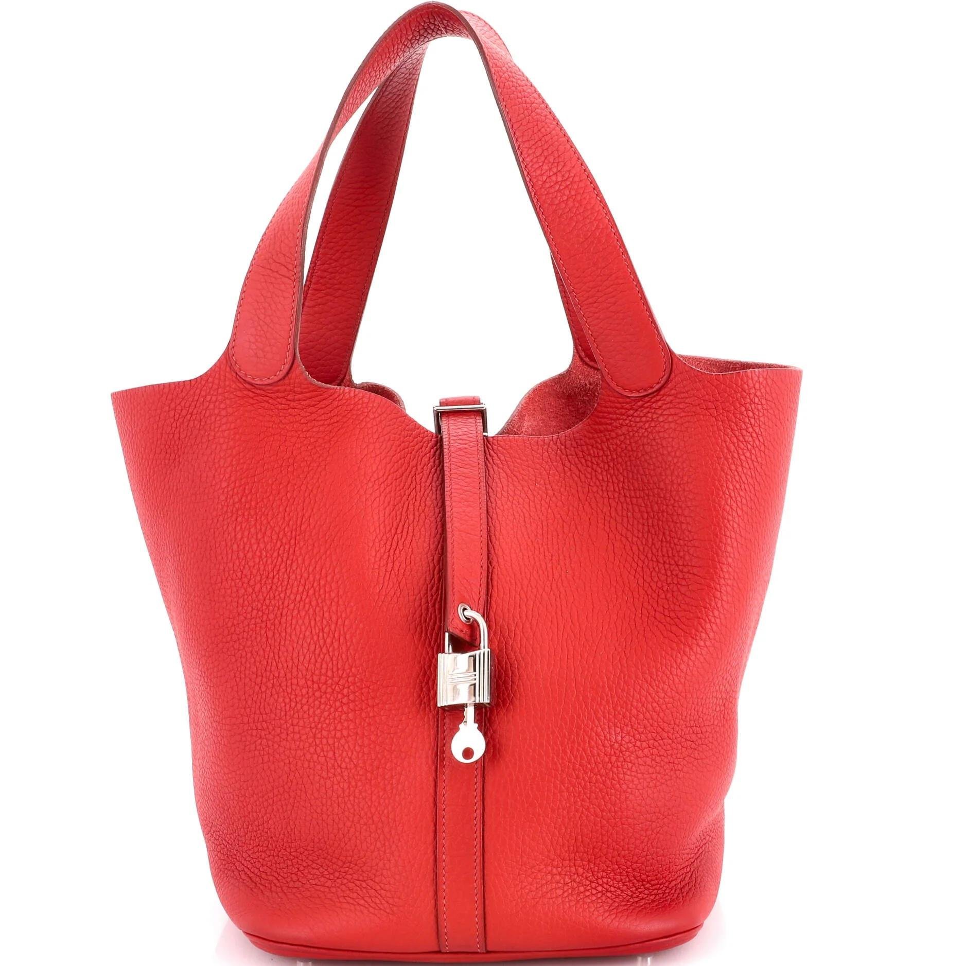 Picotin leather handbag