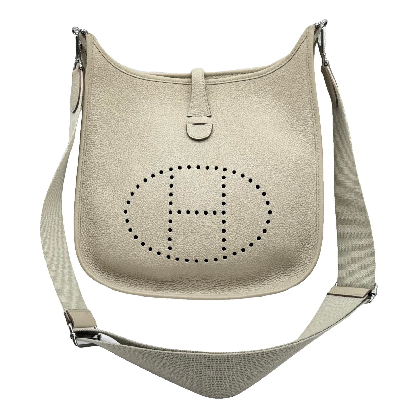 Hermes Evelyne Handbag Ecru