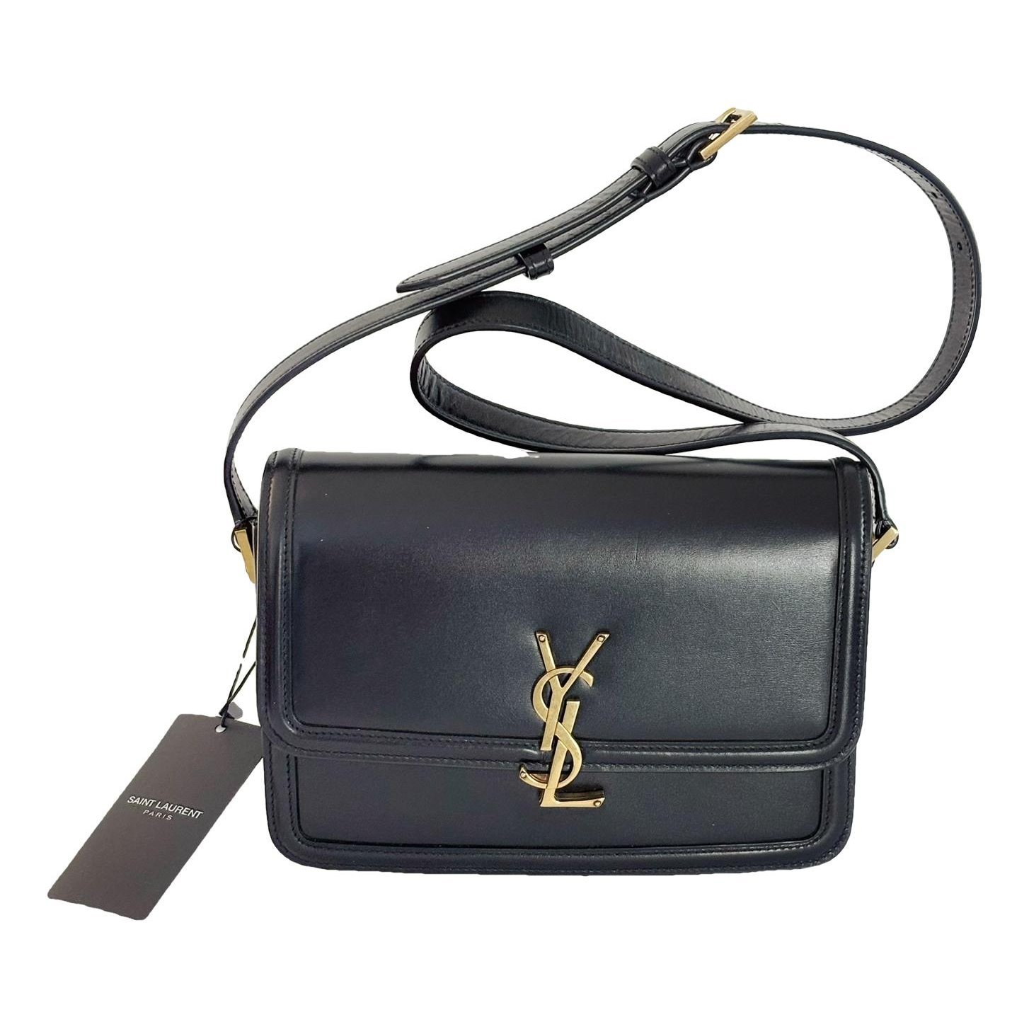 Solférino leather handbag