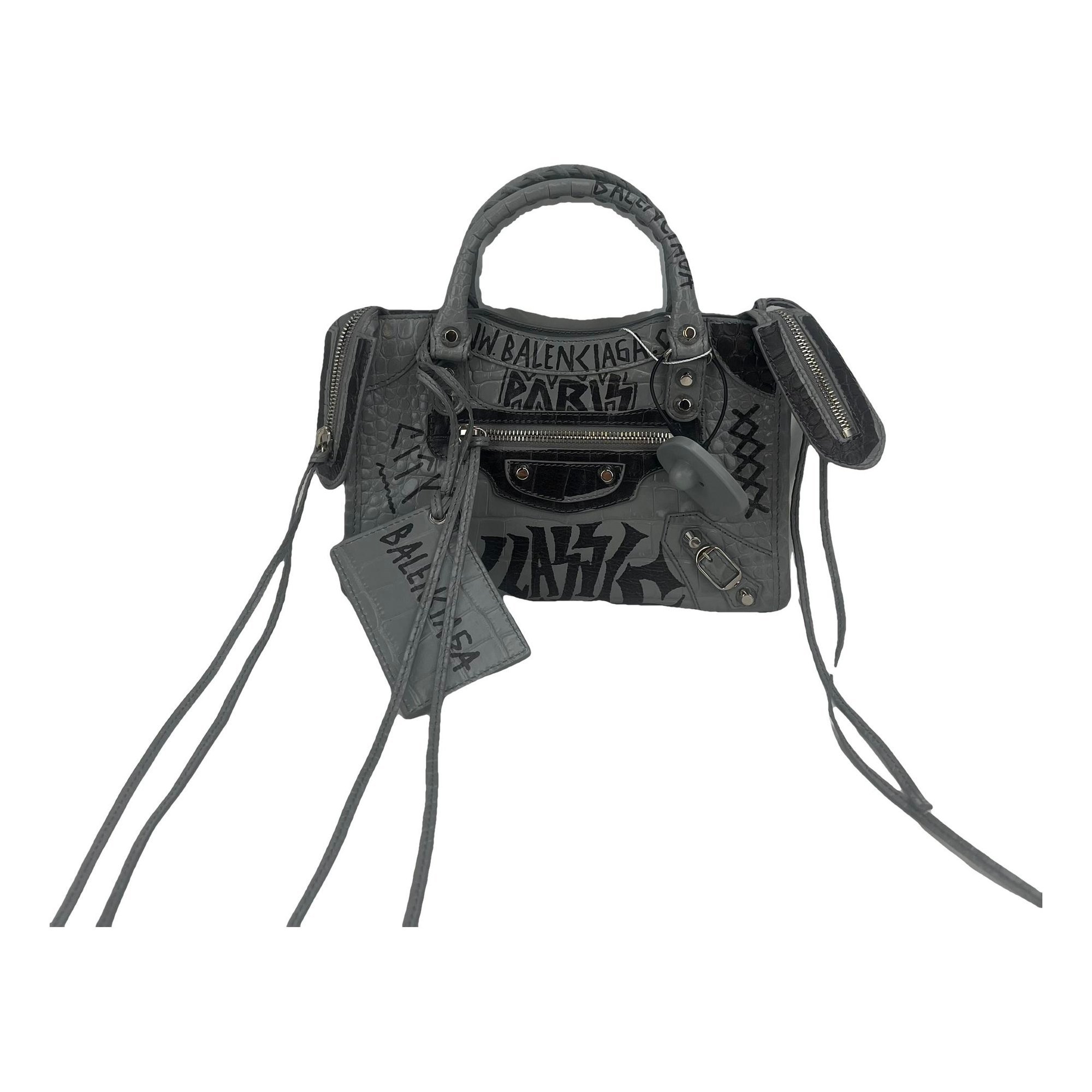 Classic Metalic leather handbag