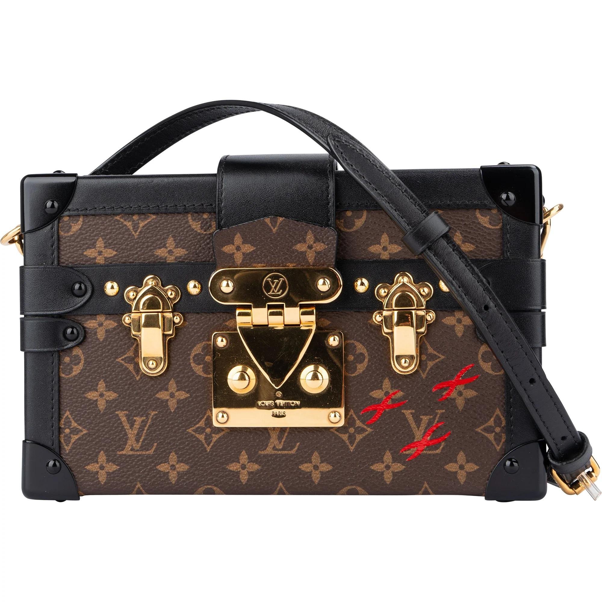 Louis Vuitton Petite Malle cloth crossbody bag