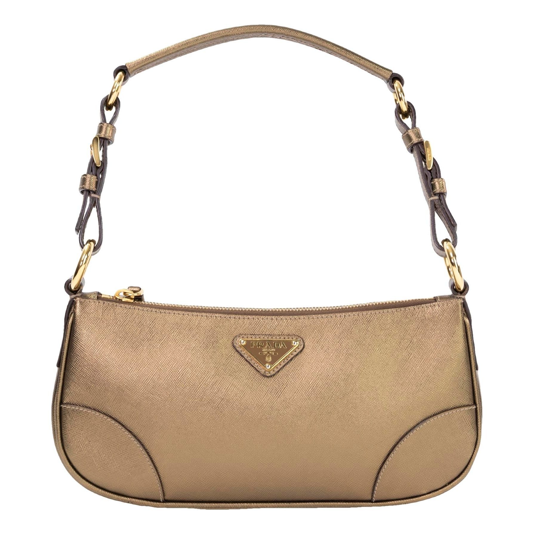 Demi-Lune leather handbag