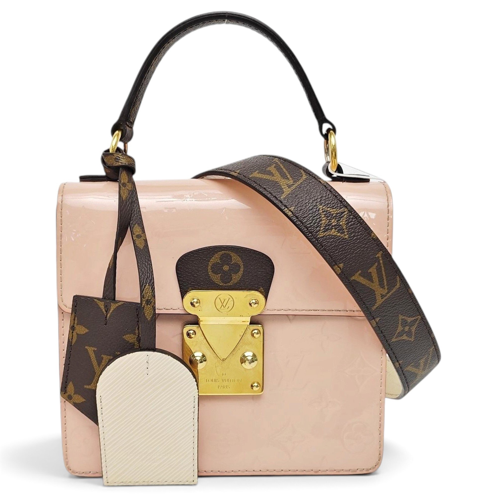 Spring street patent leather handbag