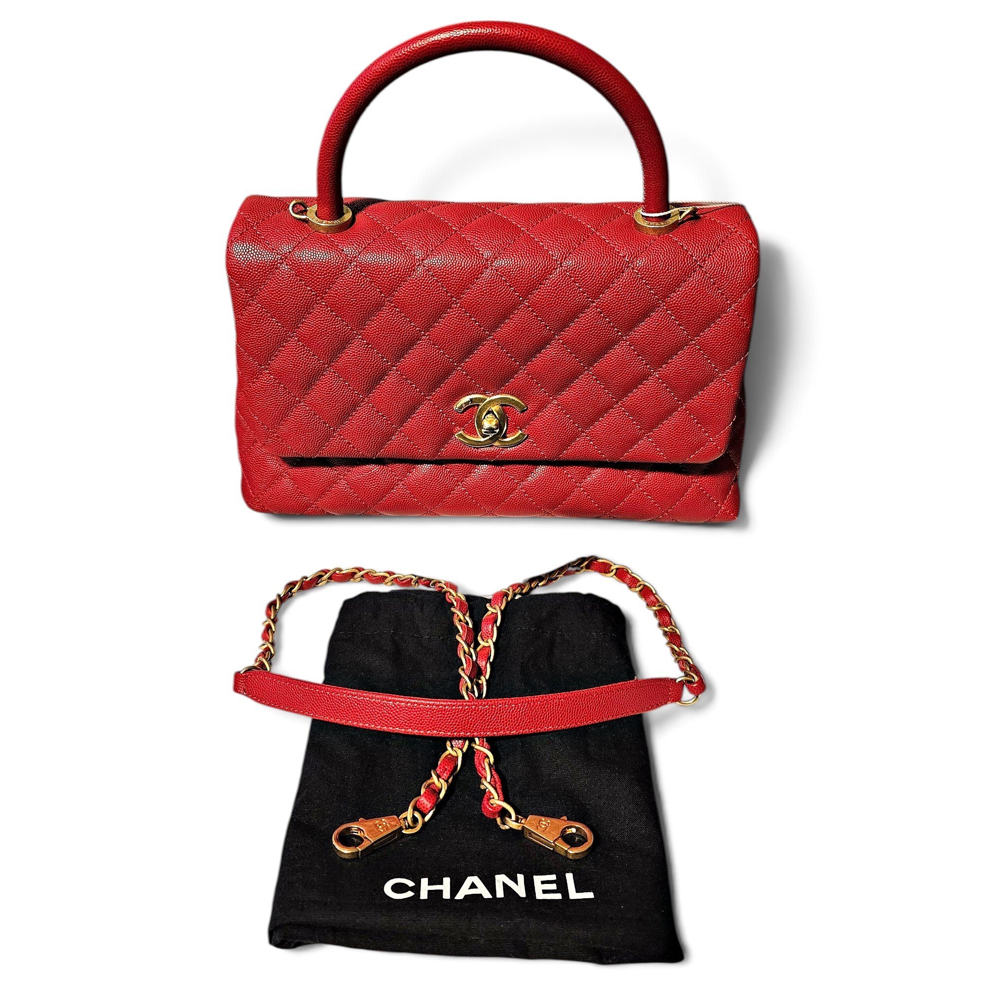 Coco Handle leather handbag