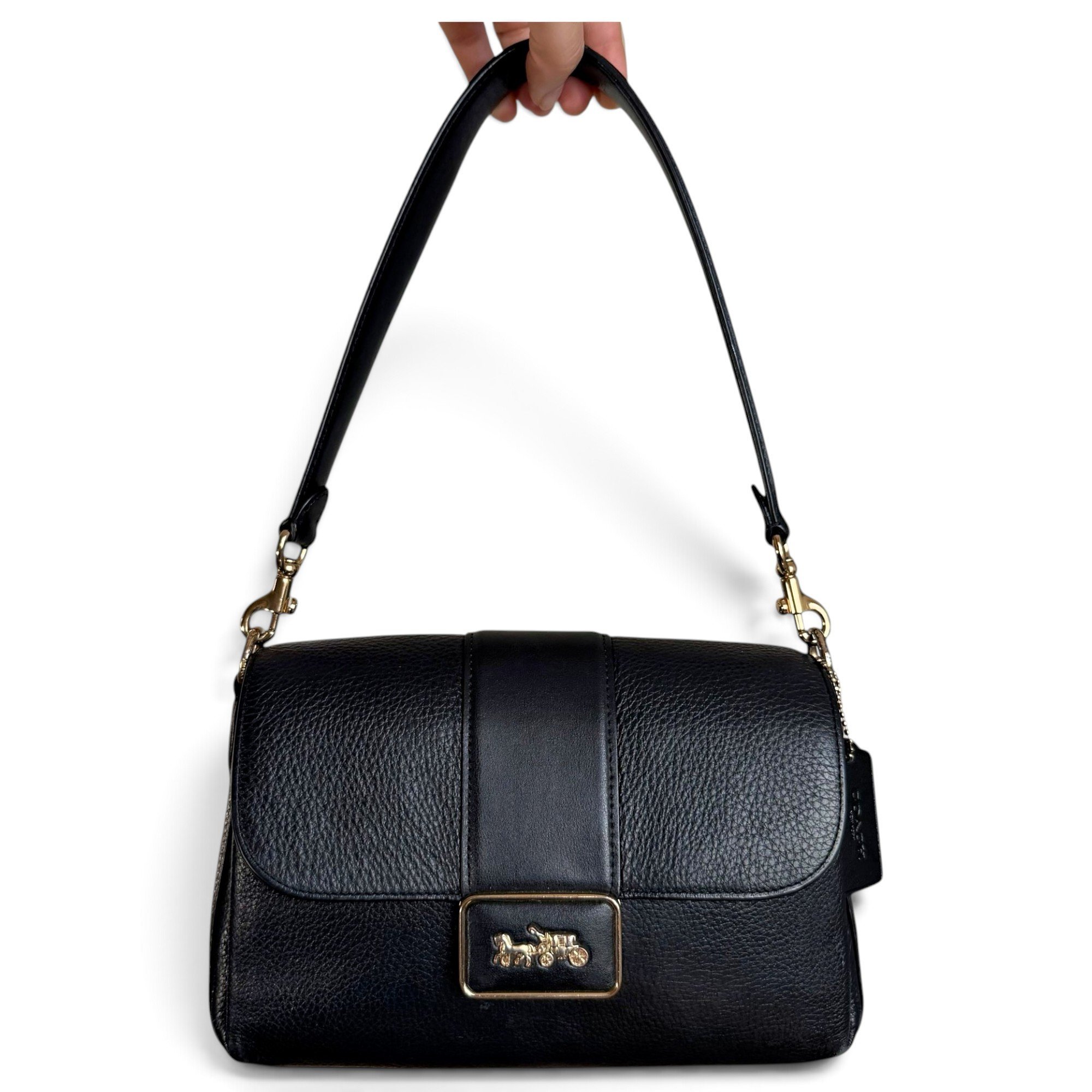 Signature Sufflette leather handbag