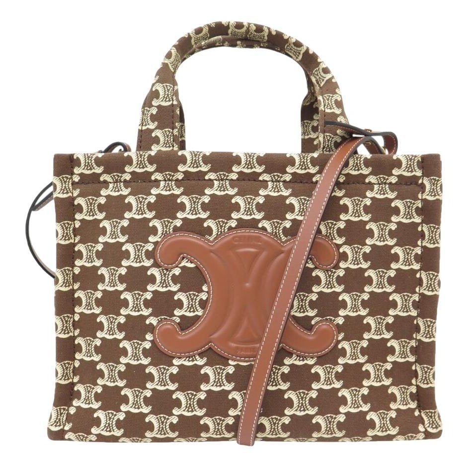 Triomphe leather handbag