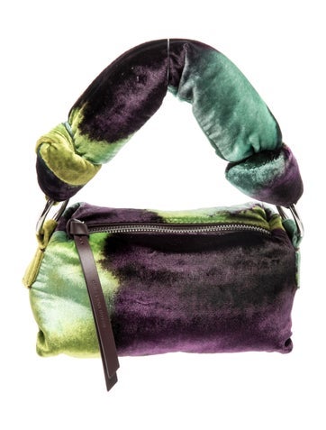 Velvet Top Handle Bag