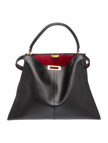 Leather Peekaboo X-Lite bag Medium