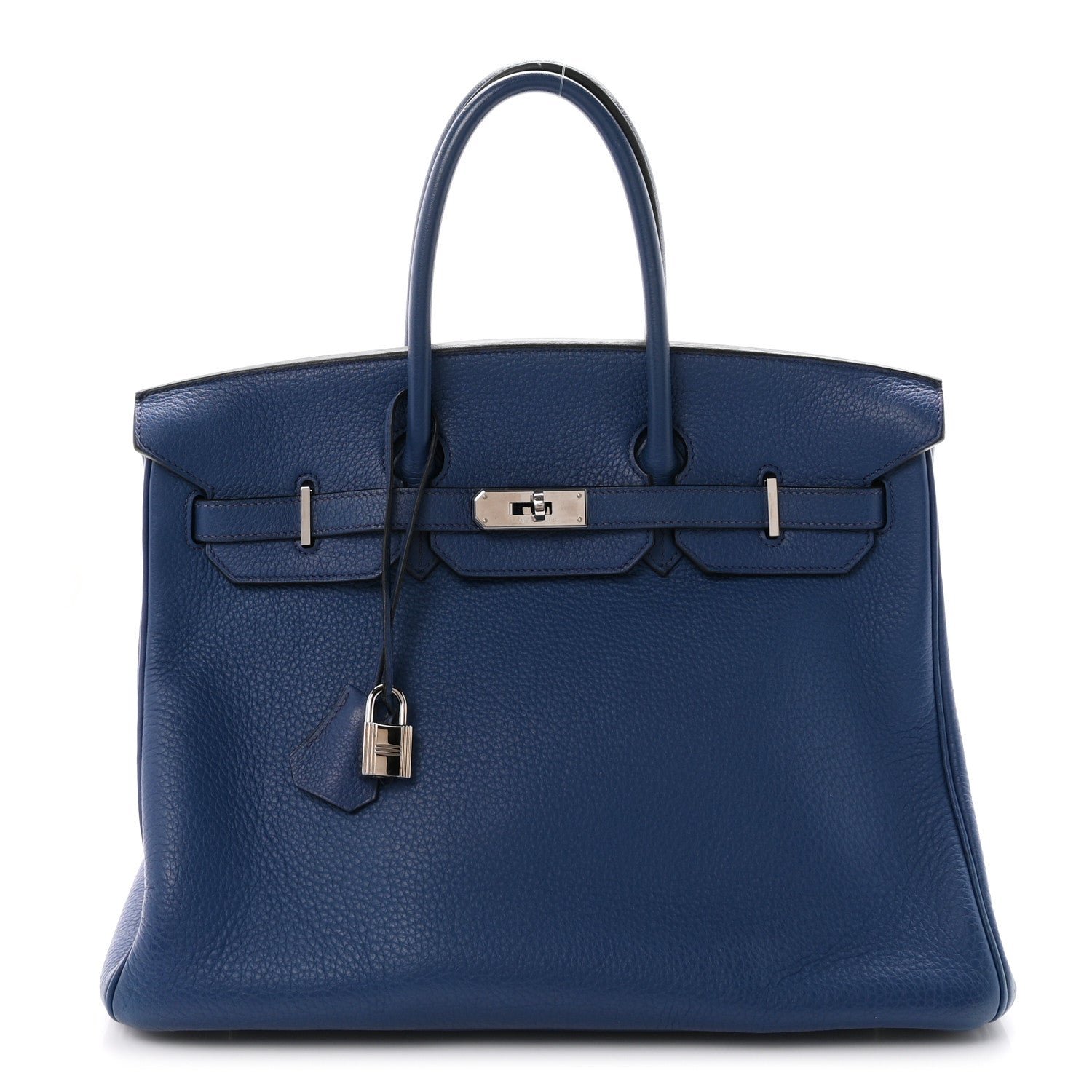 Hermes Taurillon Clemence Birkin 35 Bleu Brighton