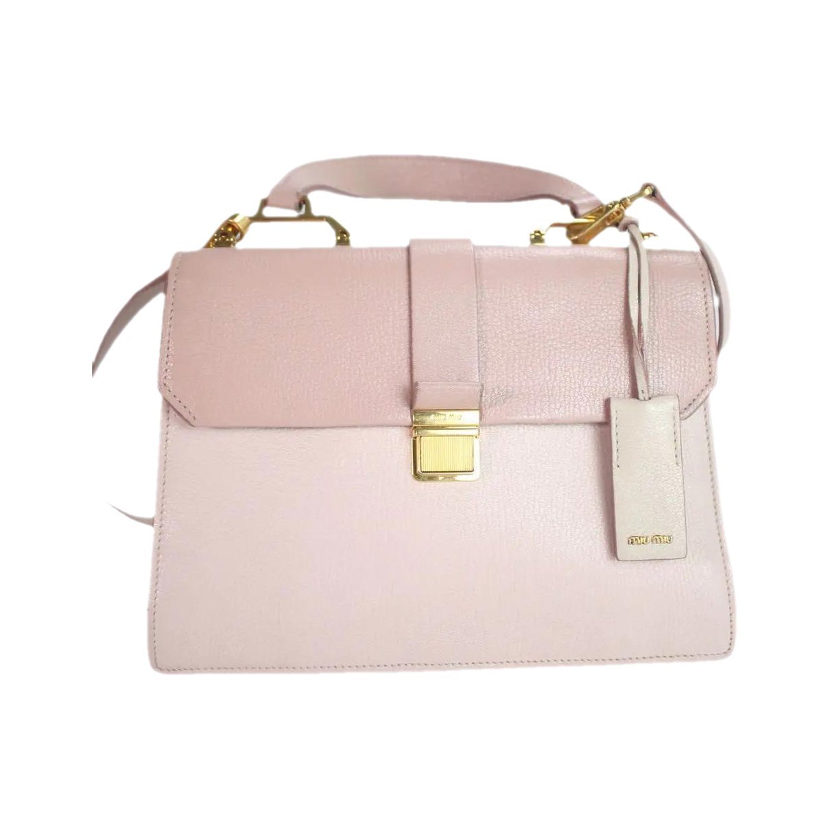 Madras leather handbag