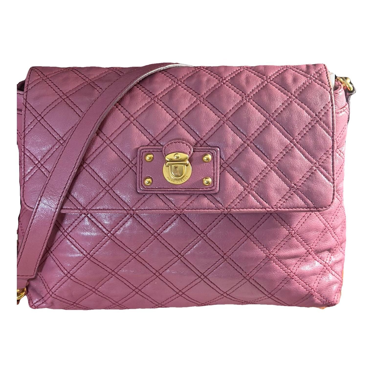 Single leather handbag