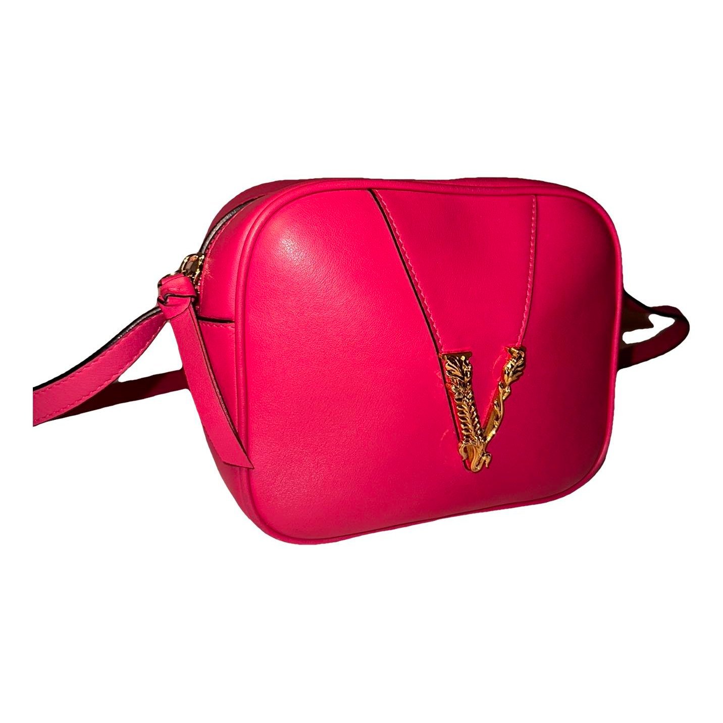 Versace Virtus pony-style calfskin crossbody bag
