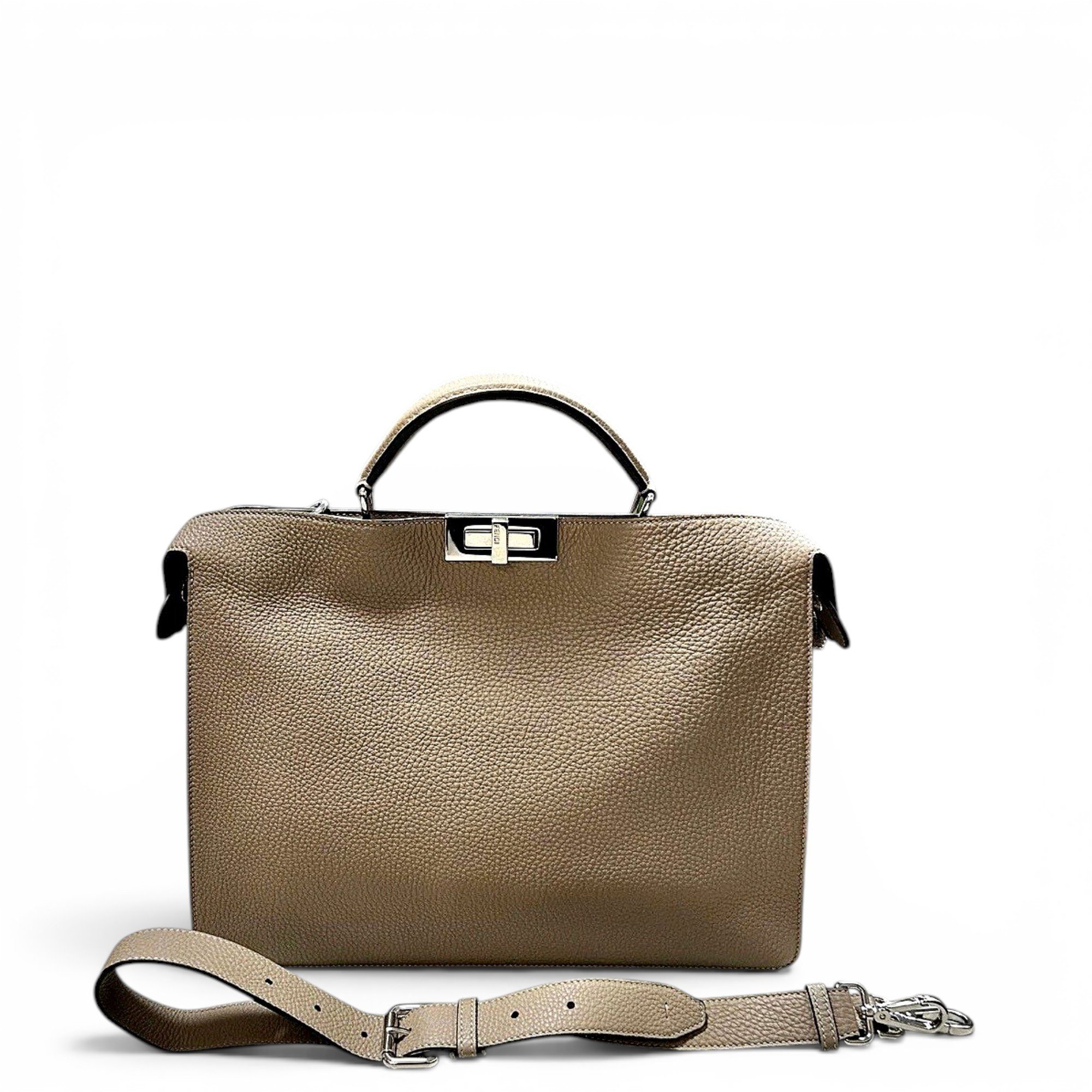 Peekaboo leather handbag