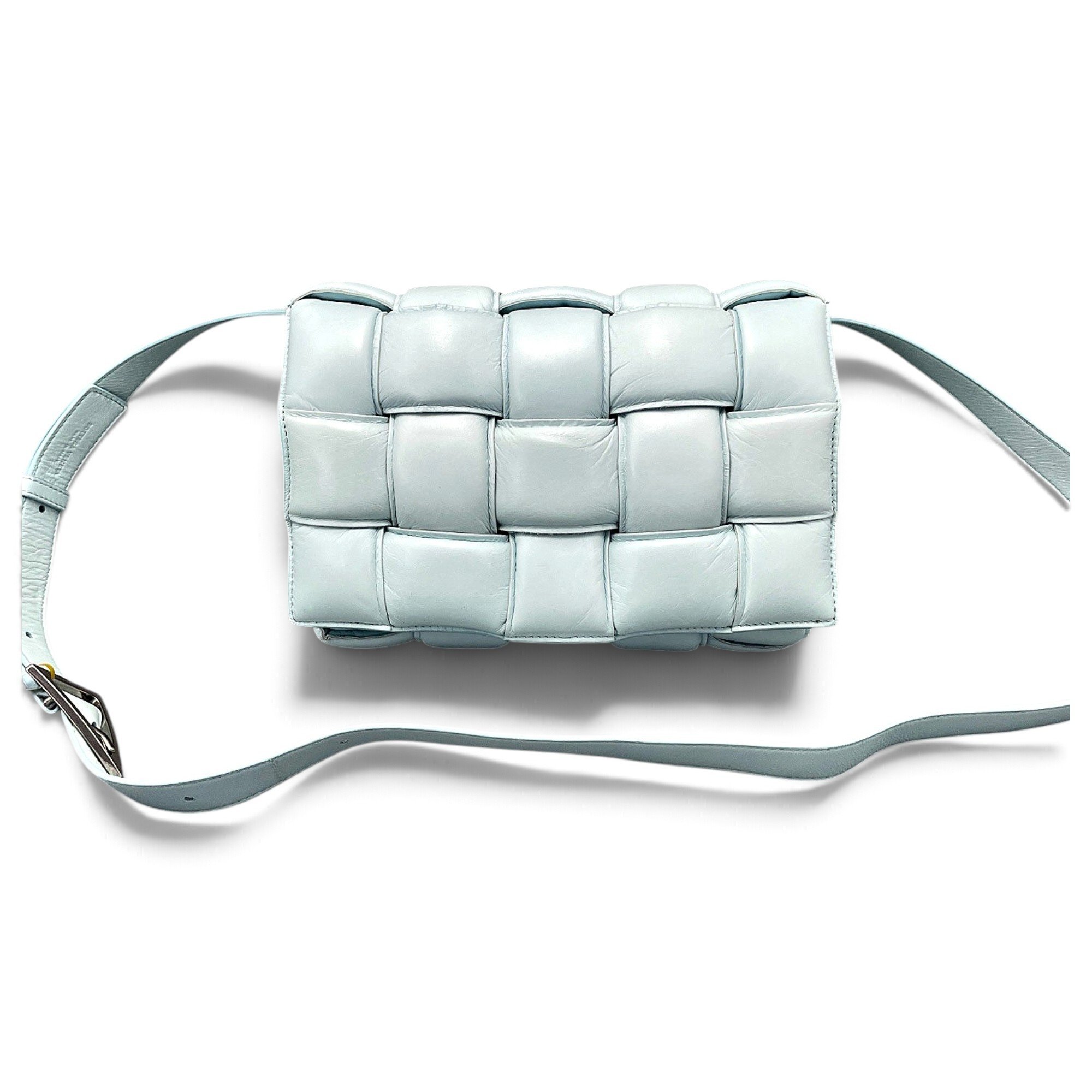 Cassette leather handbag