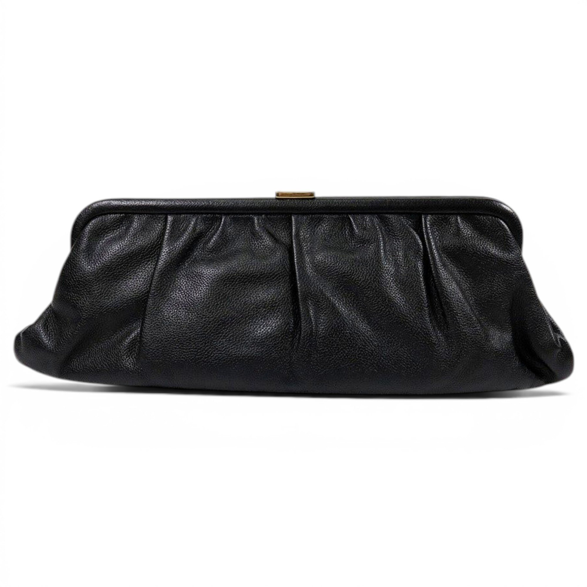 Leather clutch bag