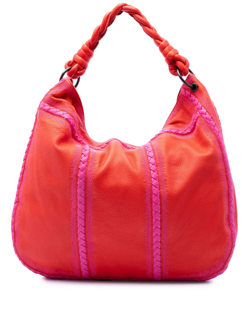 Bottega Veneta 2012-2026 Intrecciato Trimmed Washed Cervo Deerskin shoulder bag