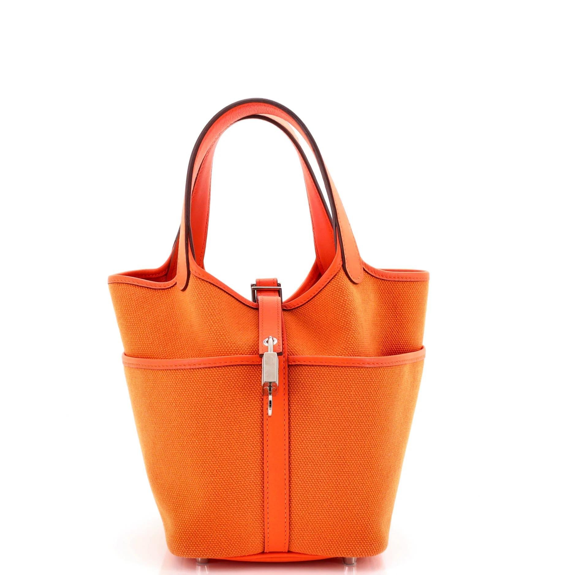 Picotin leather handbag