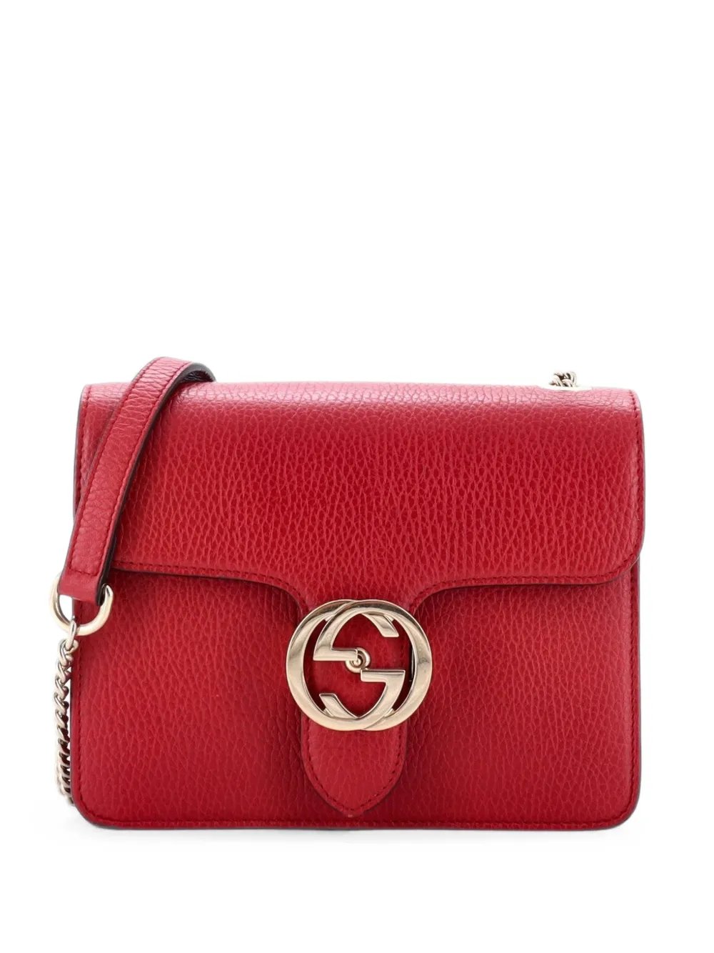 Interlocking Leather Small shoulder bag