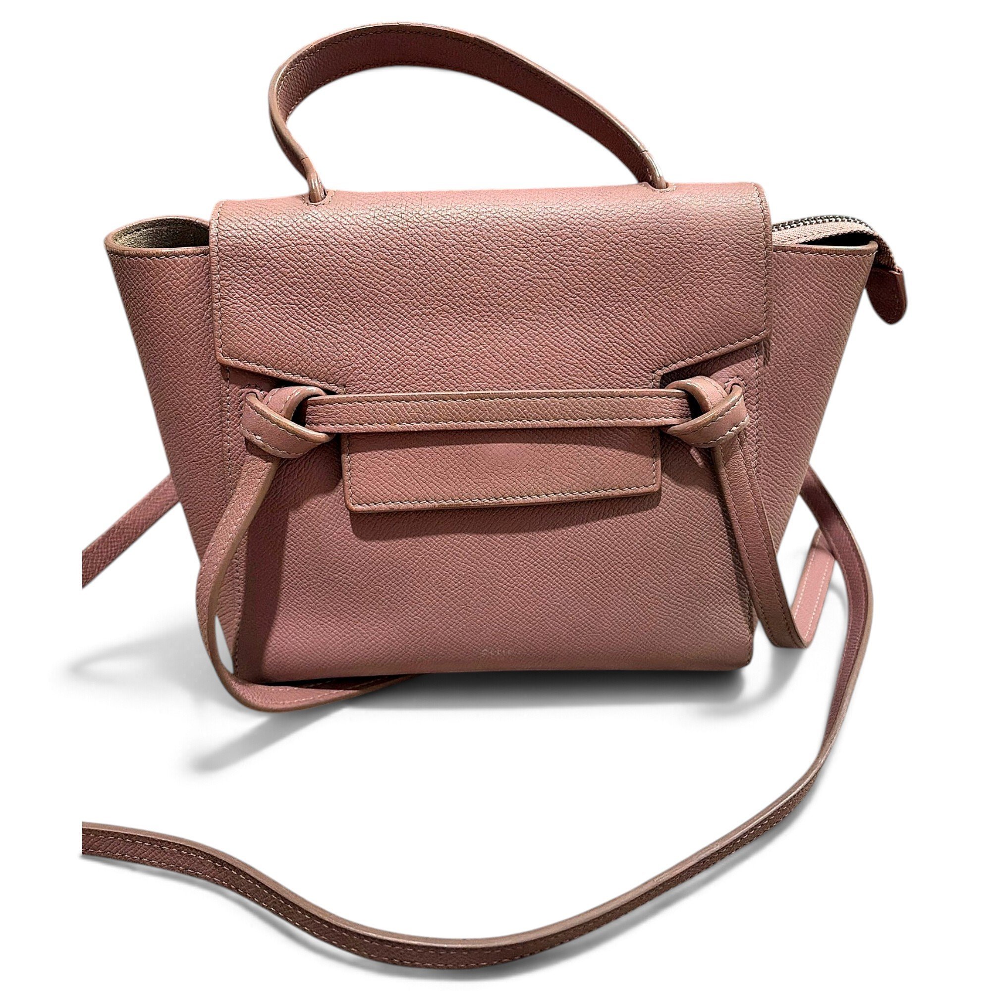 Belt leather handbag