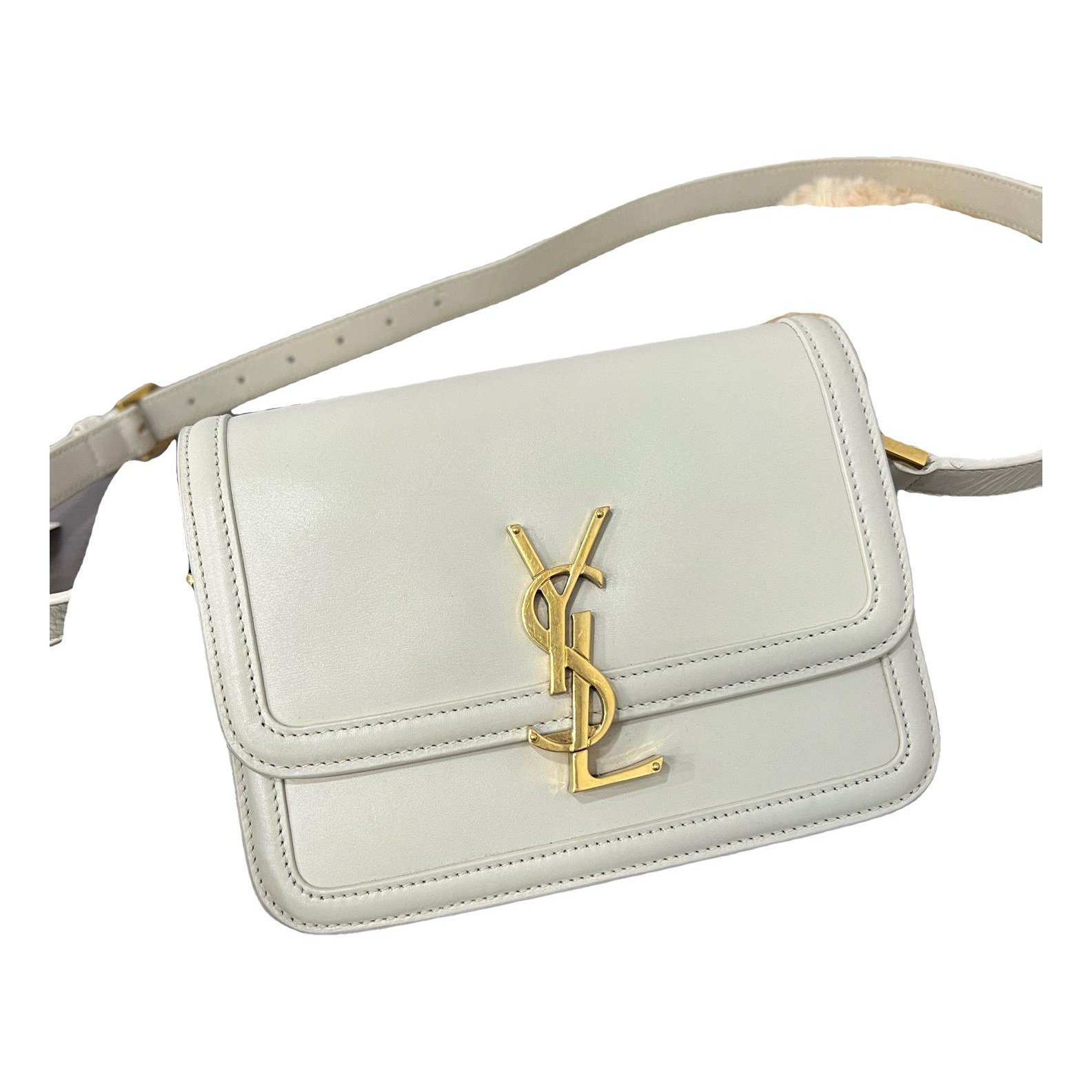 Solférino leather handbag