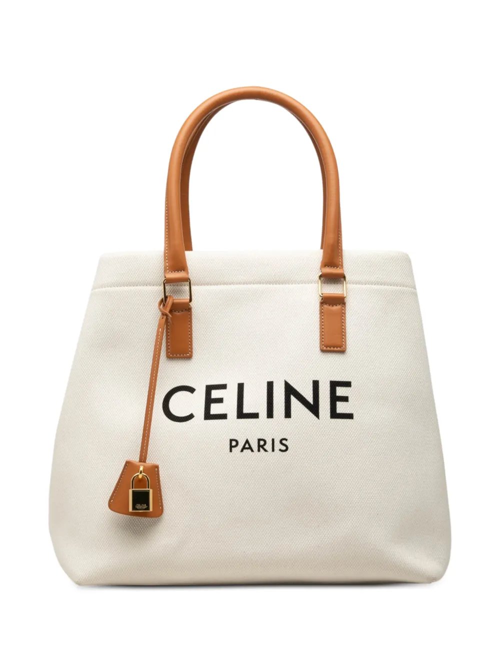 2020 Small Canvas Logo Print Horizontal Cabas tote bag