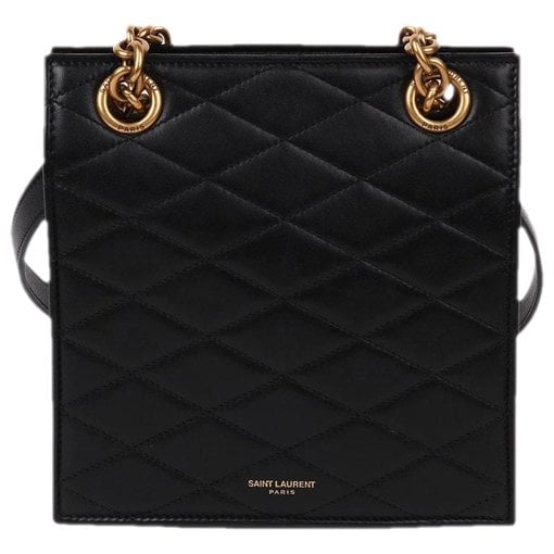 Leather clutch bag