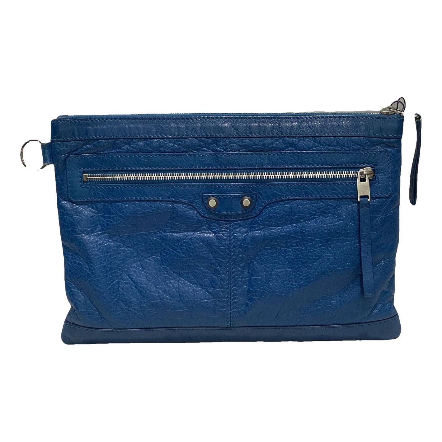 City Clip leather clutch bag