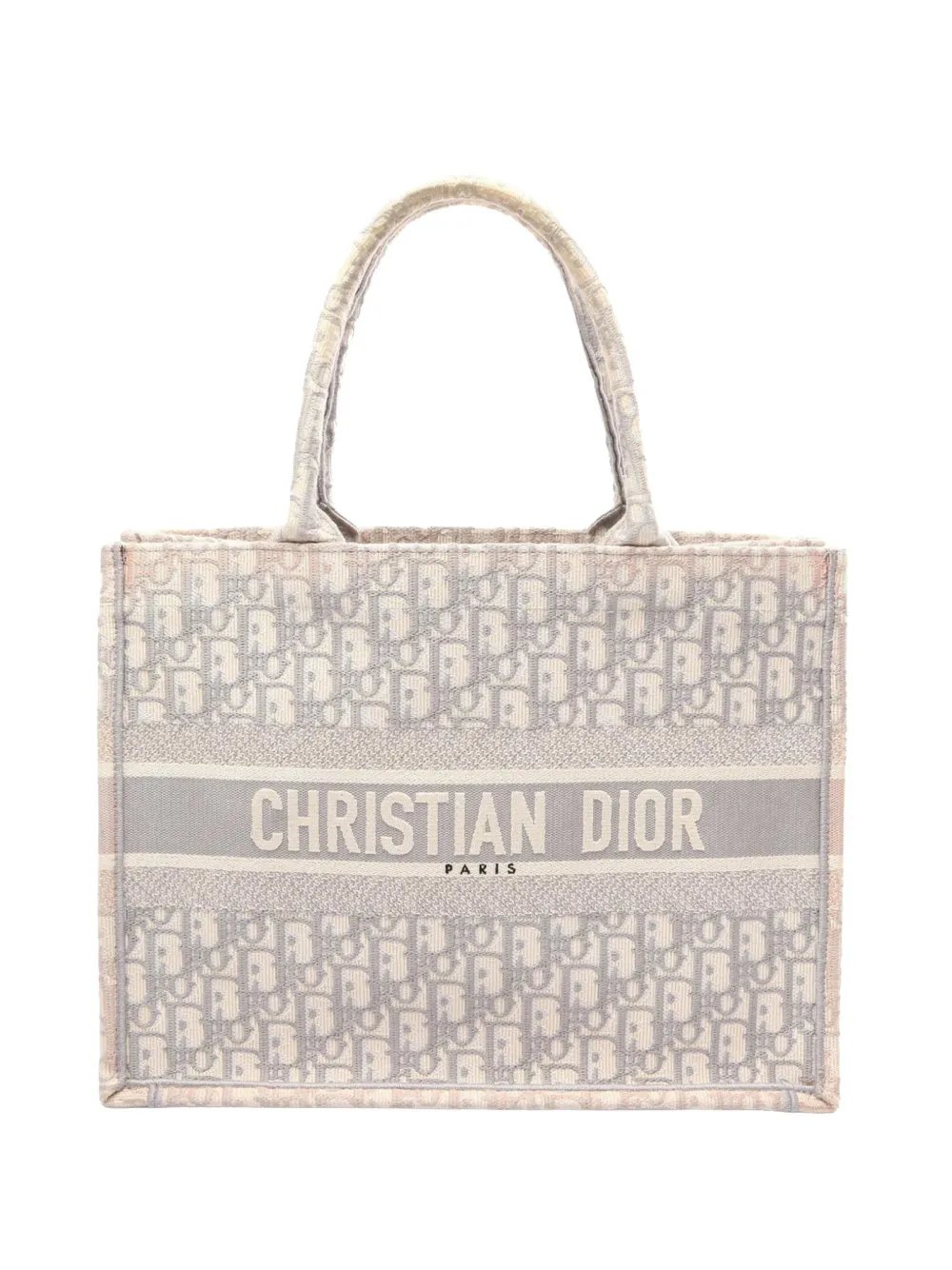 2015-2026 Medium Oblique Embroidered Canvas Book tote bag
