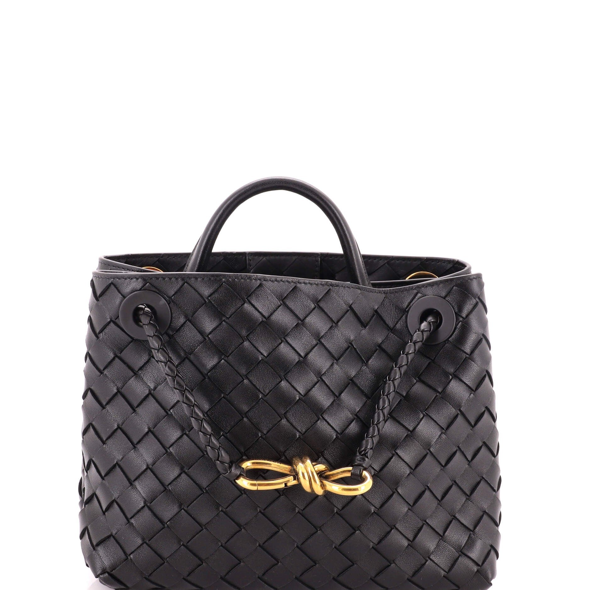 Andiamo Top Handle Bag Intrecciato Nappa Small
